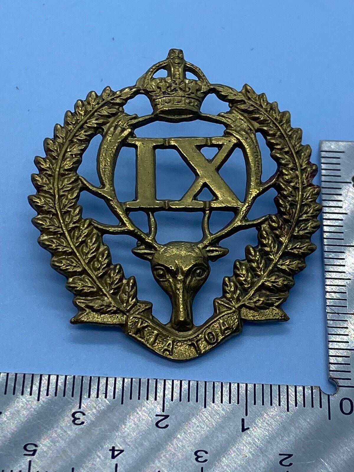 Original New Zealand 9th Wellington East Coast Rifles Regiment Cap Badge - The Militaria Shop
