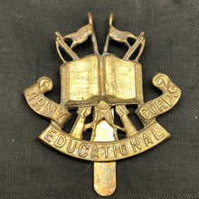 Charger l'image dans la galerie, Original British Army Cap/Beret Badge - Army Education Corps AEC - The Militaria Shop