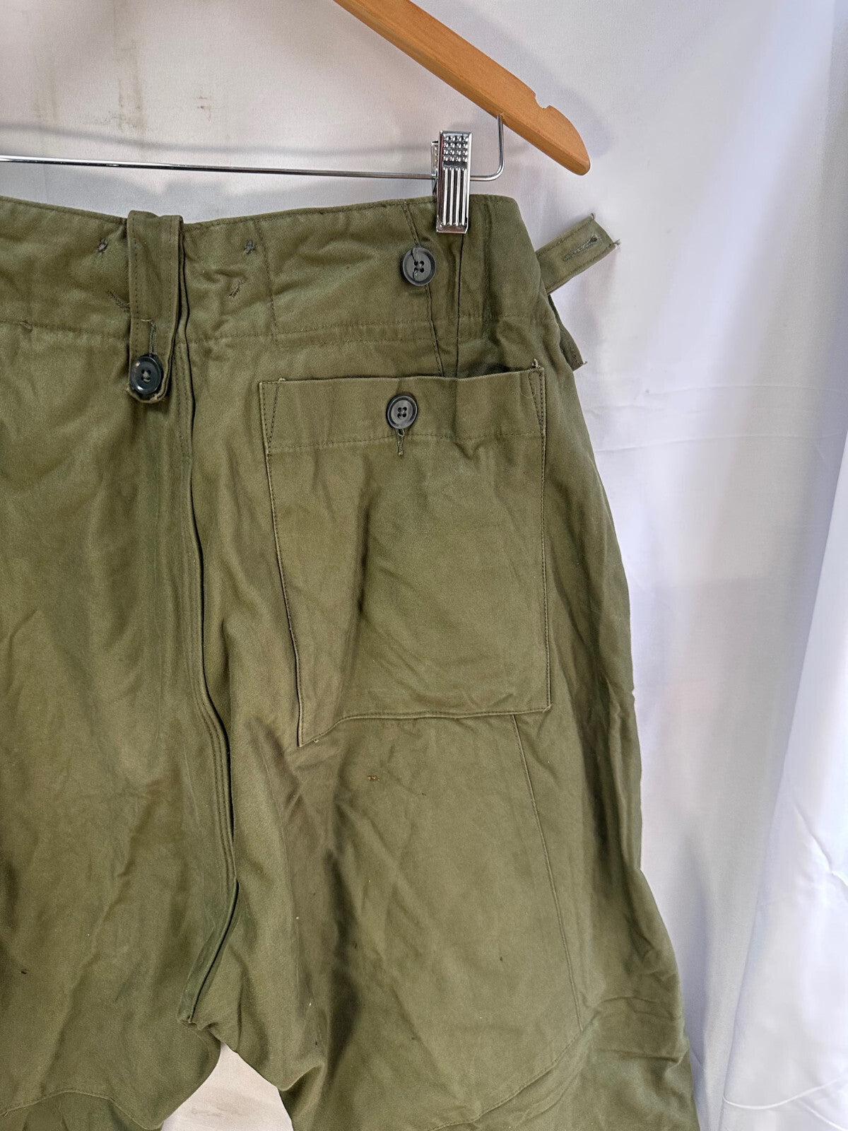 Genuine British Army 1960 Pattern Combat Trousers OD Green - Size 2 - 33" Waist - The Militaria Shop
