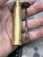 Load image into Gallery viewer, Original WW2 British Army SMLE Enfield Brass Oil Bottle - EFD - 149 - The Militaria Shop