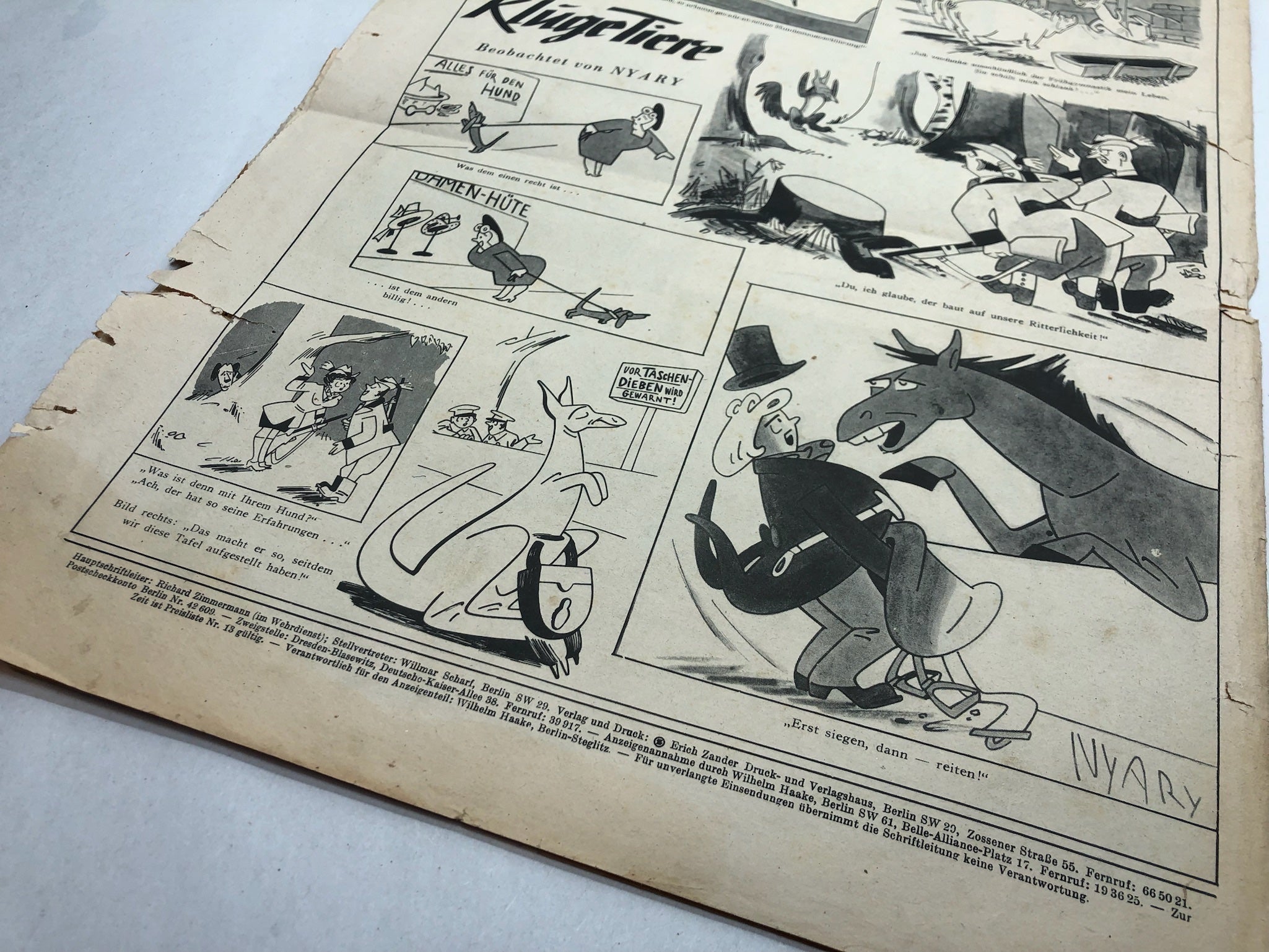 Original WW2 German Political Newspaper - 19th October 1943 - The Militaria Shop