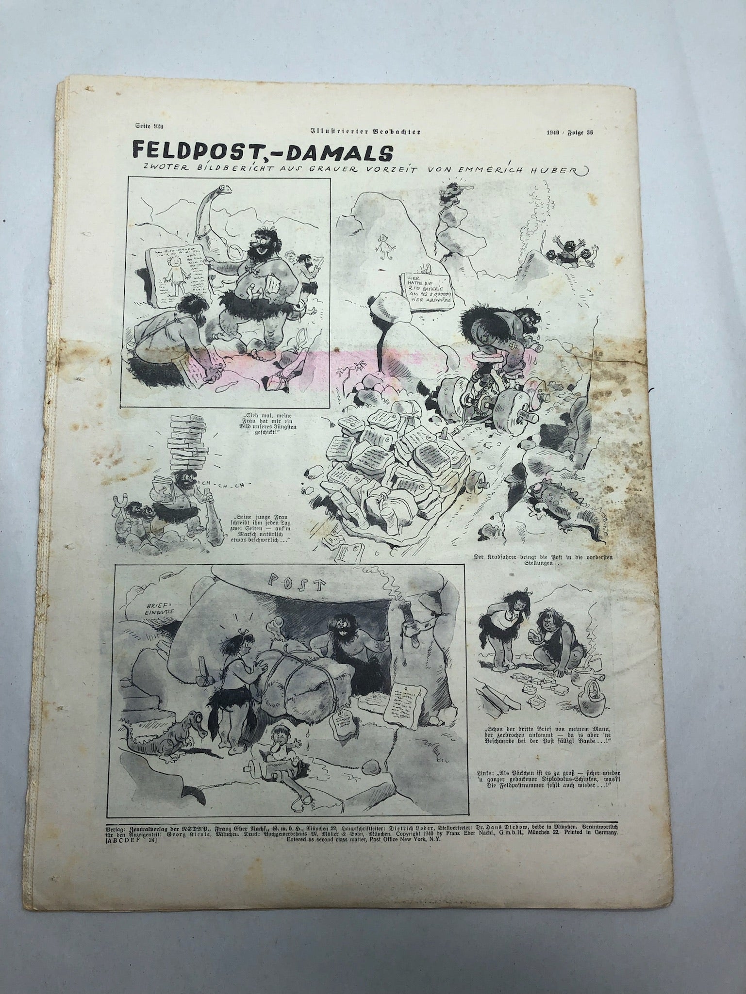 JB Juustrierter Beobachter NSDAP Magazine Original WW2 German - 5th September 1940 - The Militaria Shop