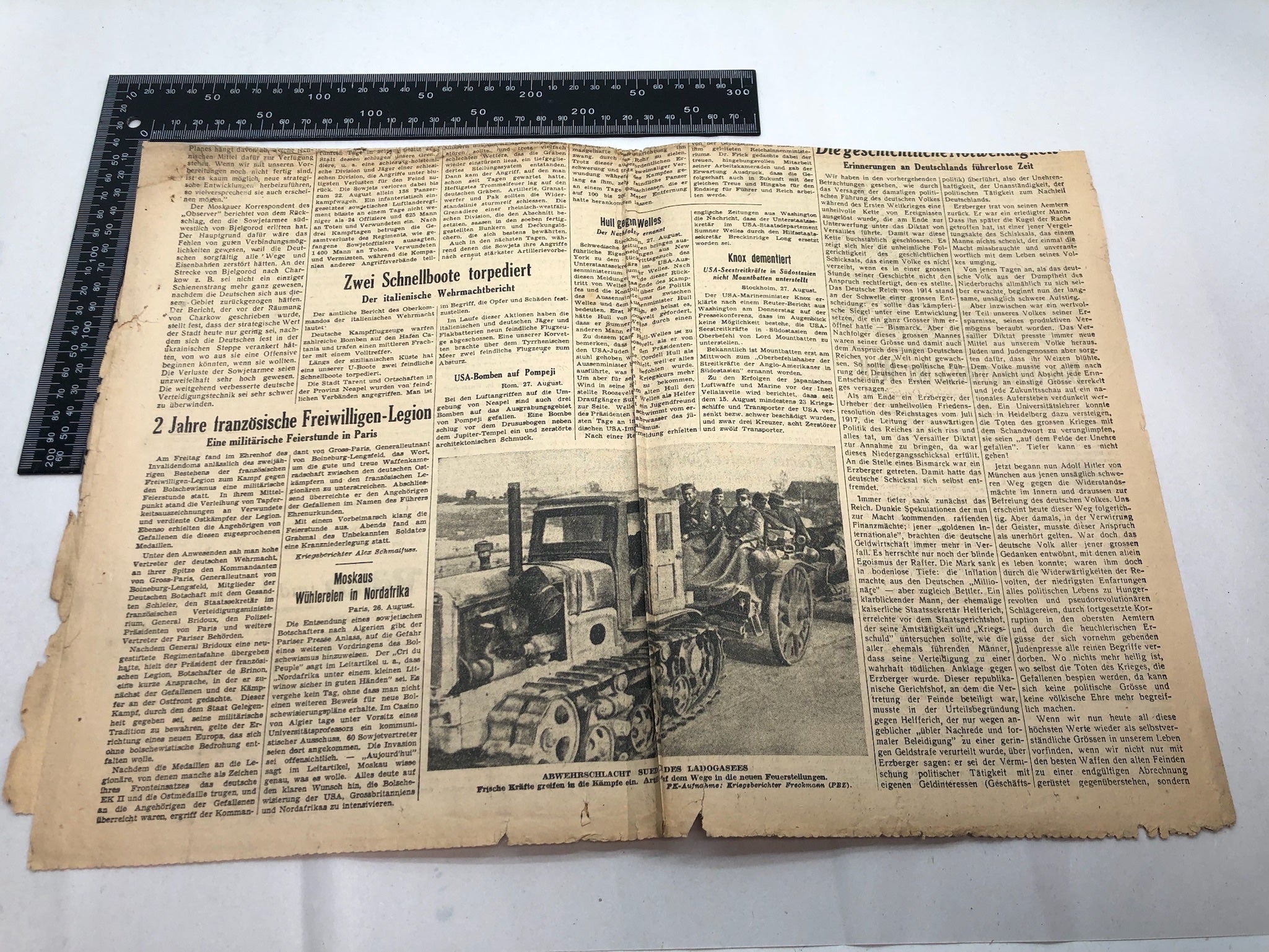 Original WW2 German Political Newspaper - 28th August 1943 - The Militaria Shop