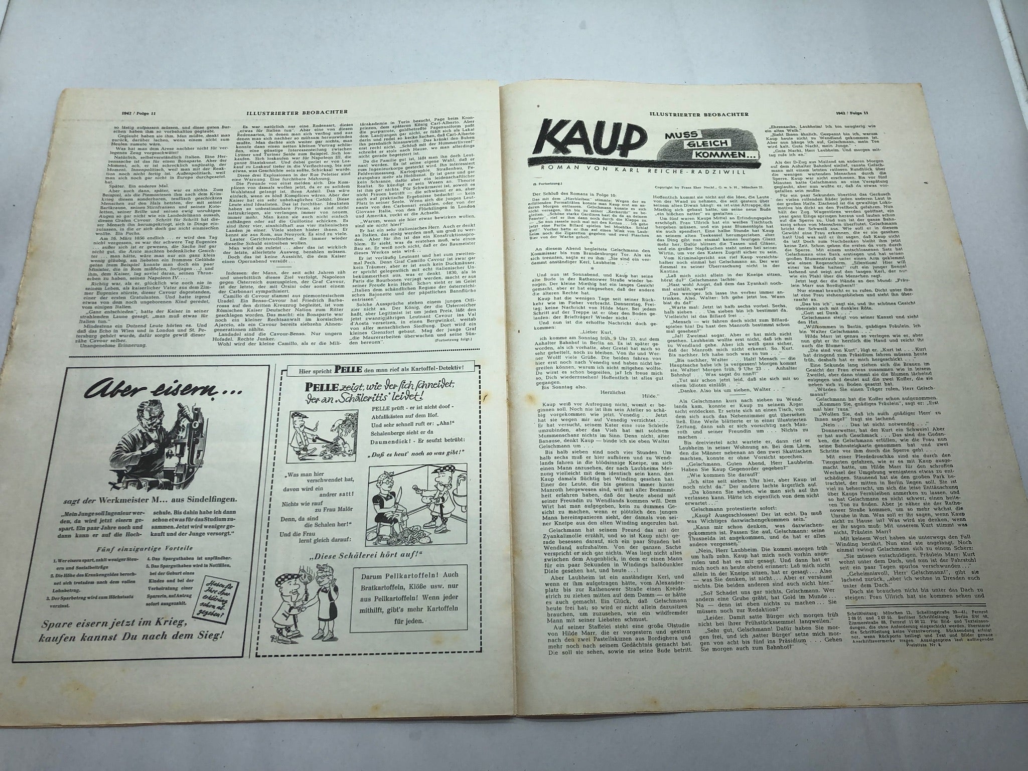 JB Juustrierter Beobachter NSDAP Magazine Original WW2 German - 12th March 1942 - The Militaria Shop