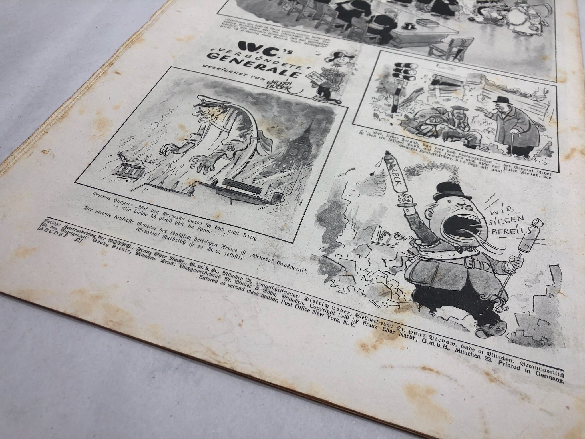 JB Juustrierter Beobachter NSDAP Magazine Original WW2 German - 24th October 1940 - The Militaria Shop