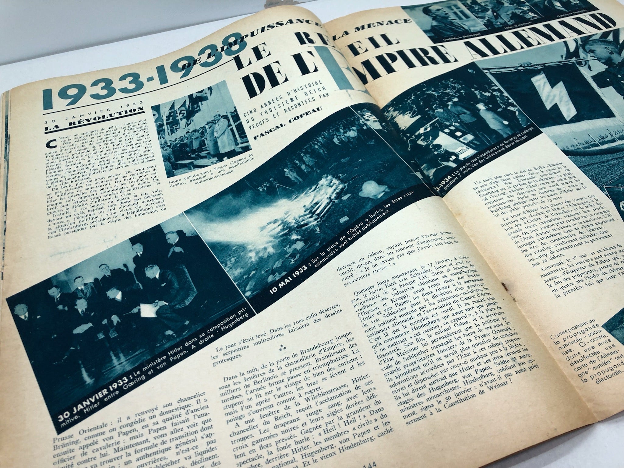 Original WW2 German Propaganda Magazine in French - 2nd February 1938 - The Militaria Shop