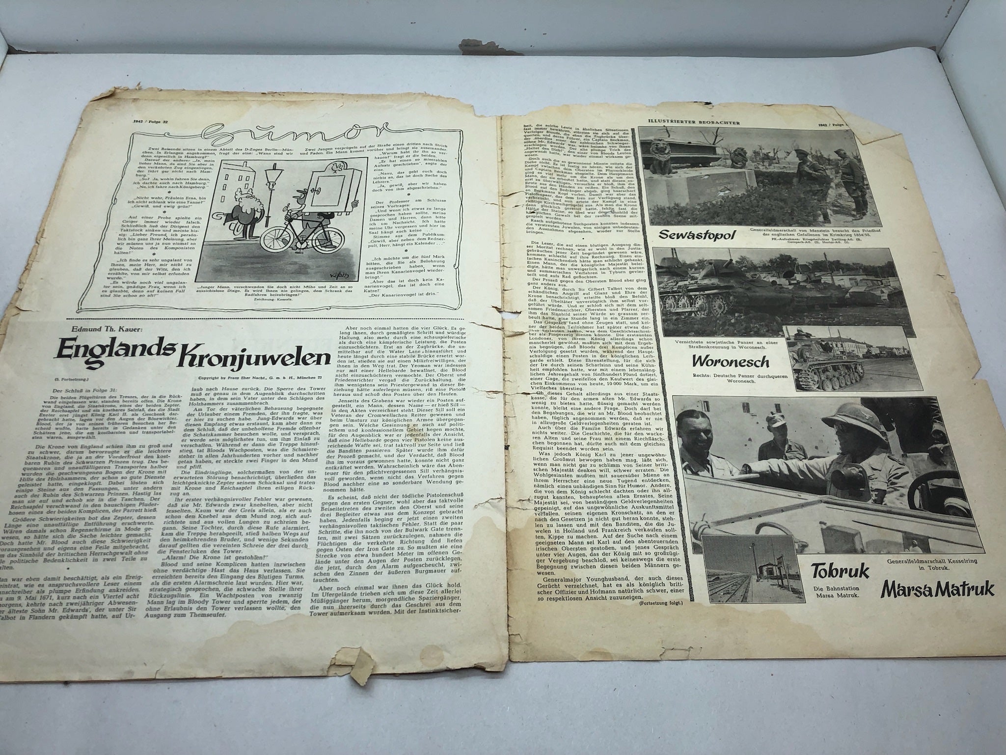 Original WW2 German Political Newspaper - 6th August 1942 - The Militaria Shop