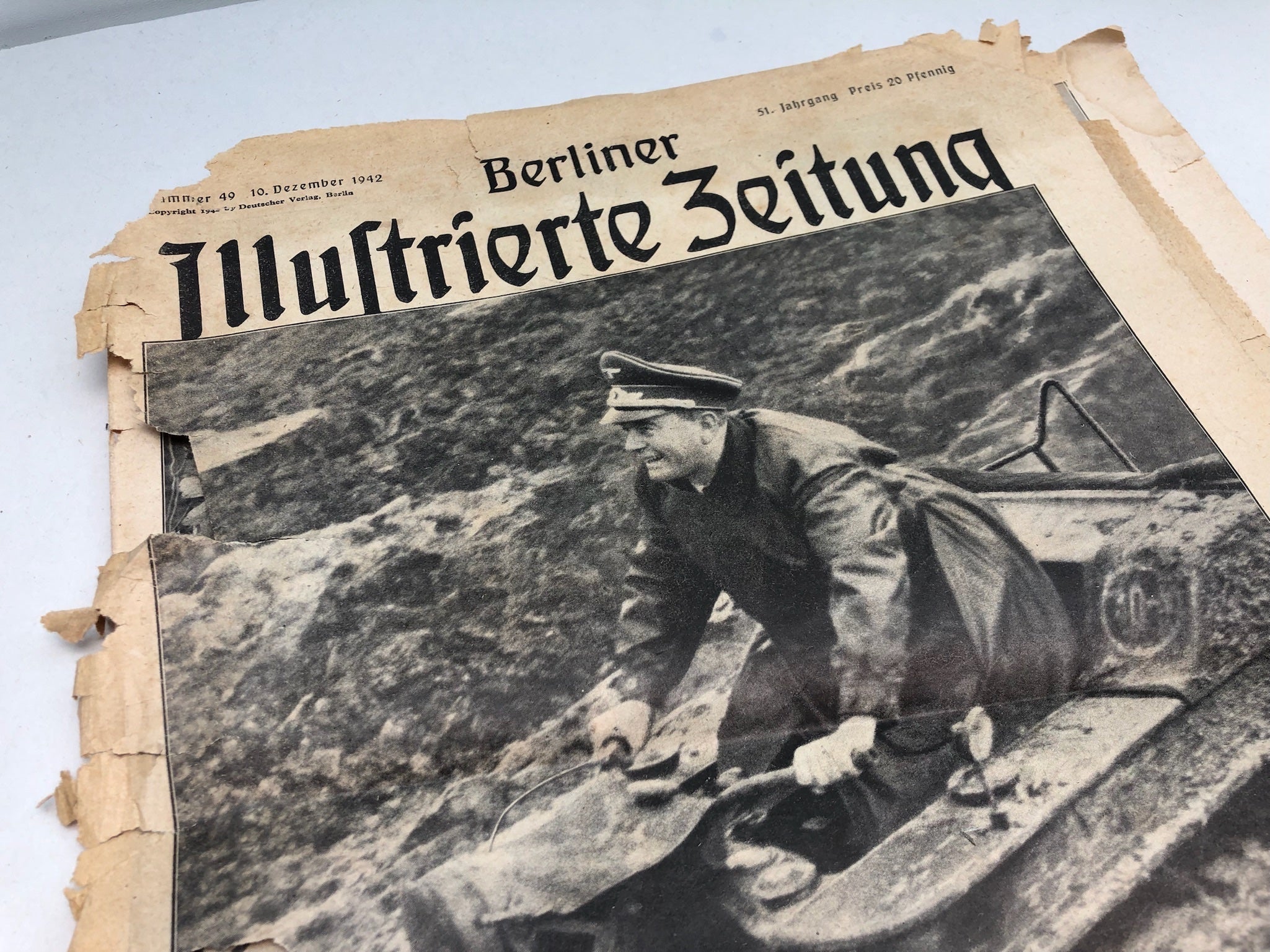 Original WW2 German Political Newspaper - 10th December 1942 - The Militaria Shop