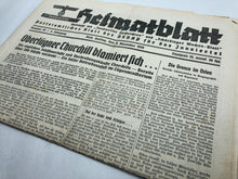 Lade das Bild in den Galerie-Viewer, Original WW2 German NSDAP Heimatblatt Political Newspaper - 8th December 1939 - The Militaria Shop