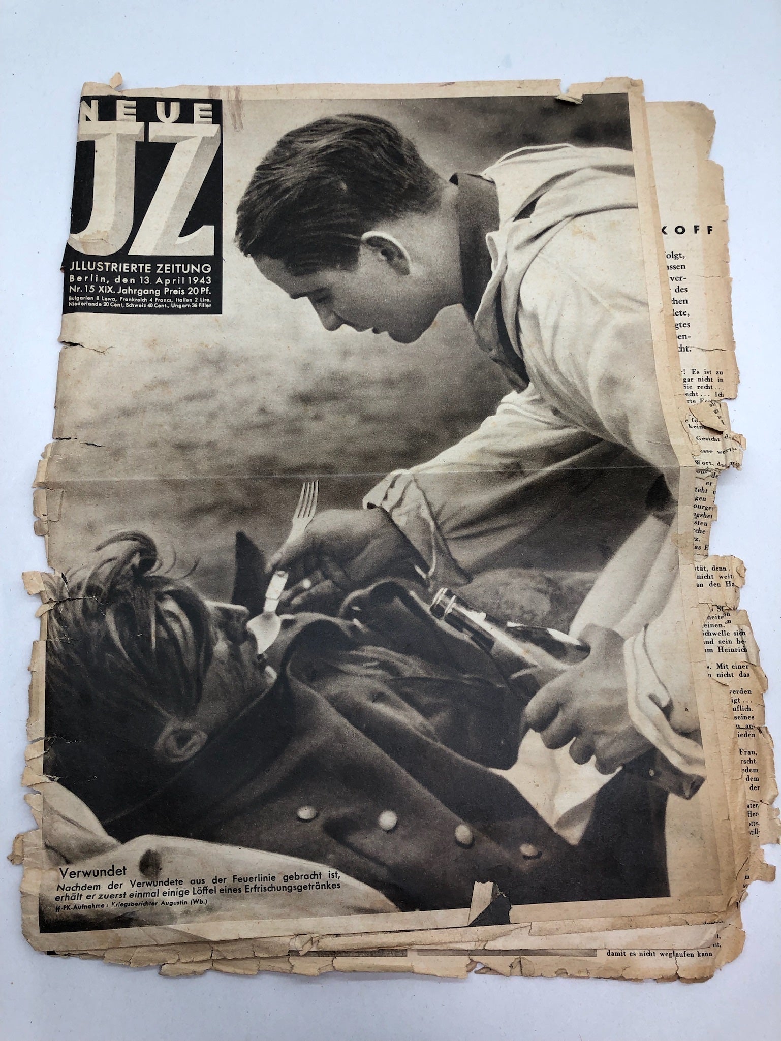 Original WW2 German Political Newspaper - 13th April 1943 - The Militaria Shop