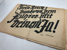 Charger l'image dans la galerie, Original WW2 German Political Newspaper - 10th April 1938