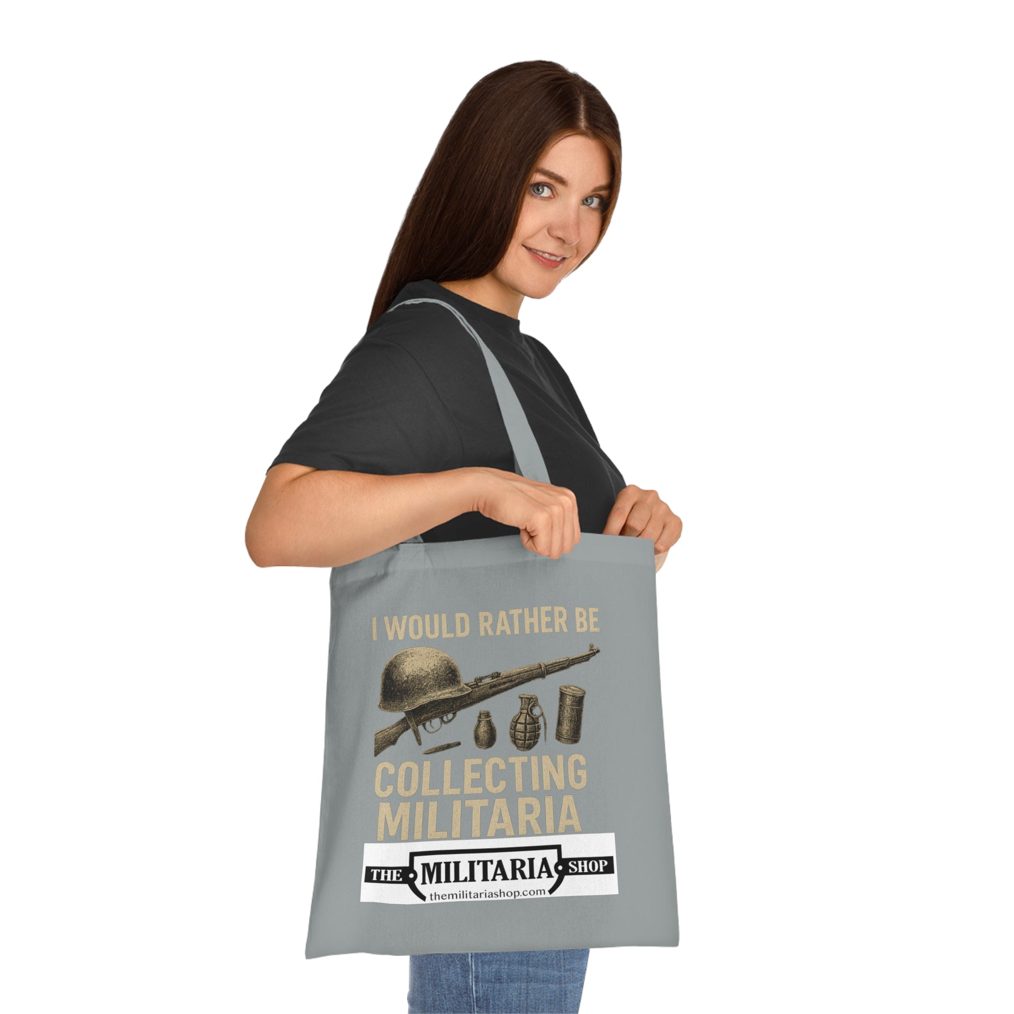 Militaria Collectors Cotton Tote, Eco-Friendly Shopping Bag, Gift for Collectors, Funny Tote for Events, Durable Everyday Use - The Militaria Shop