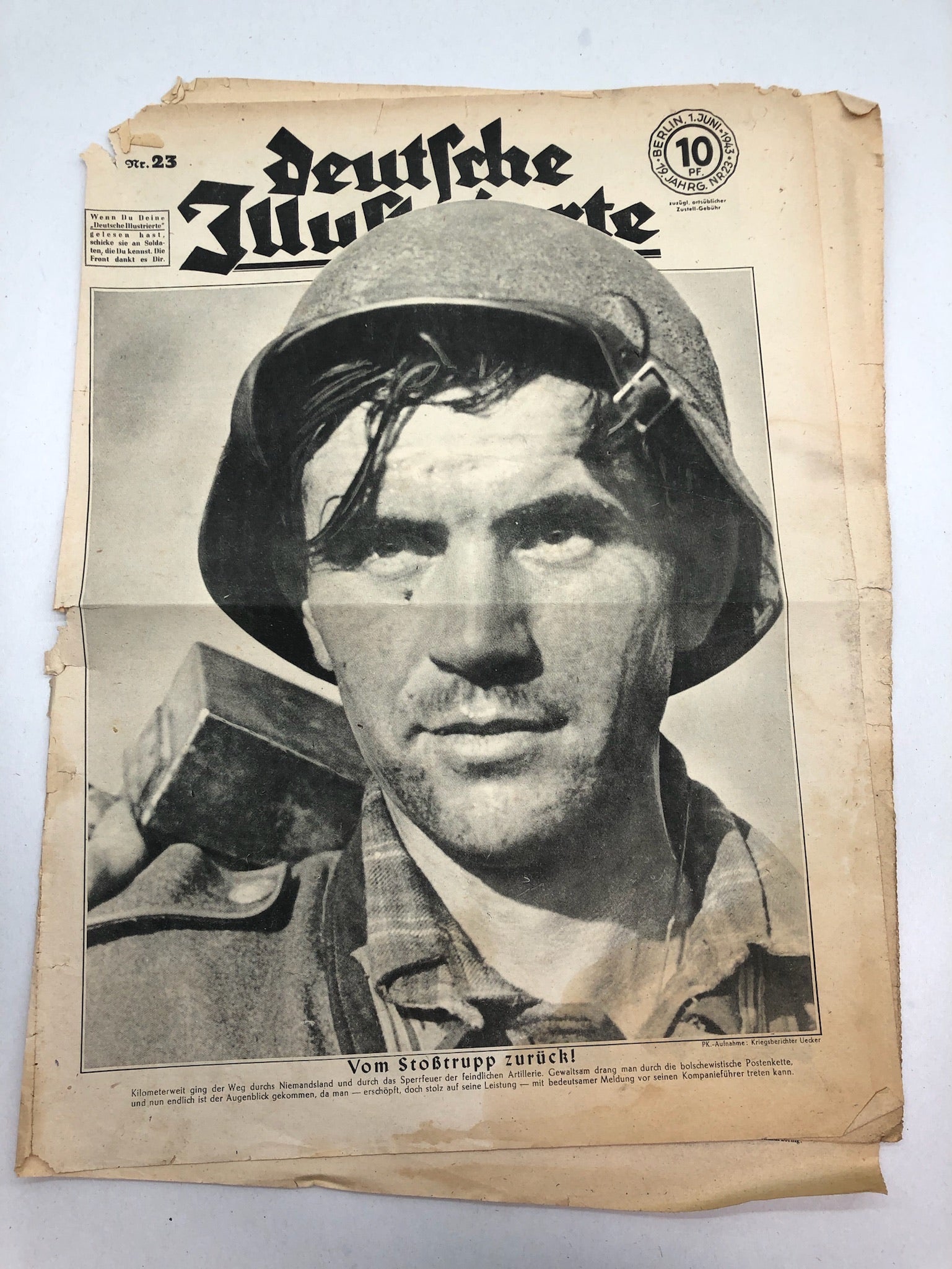 Original WW2 German Political Newspaper - 1st June 1943 - The Militaria Shop