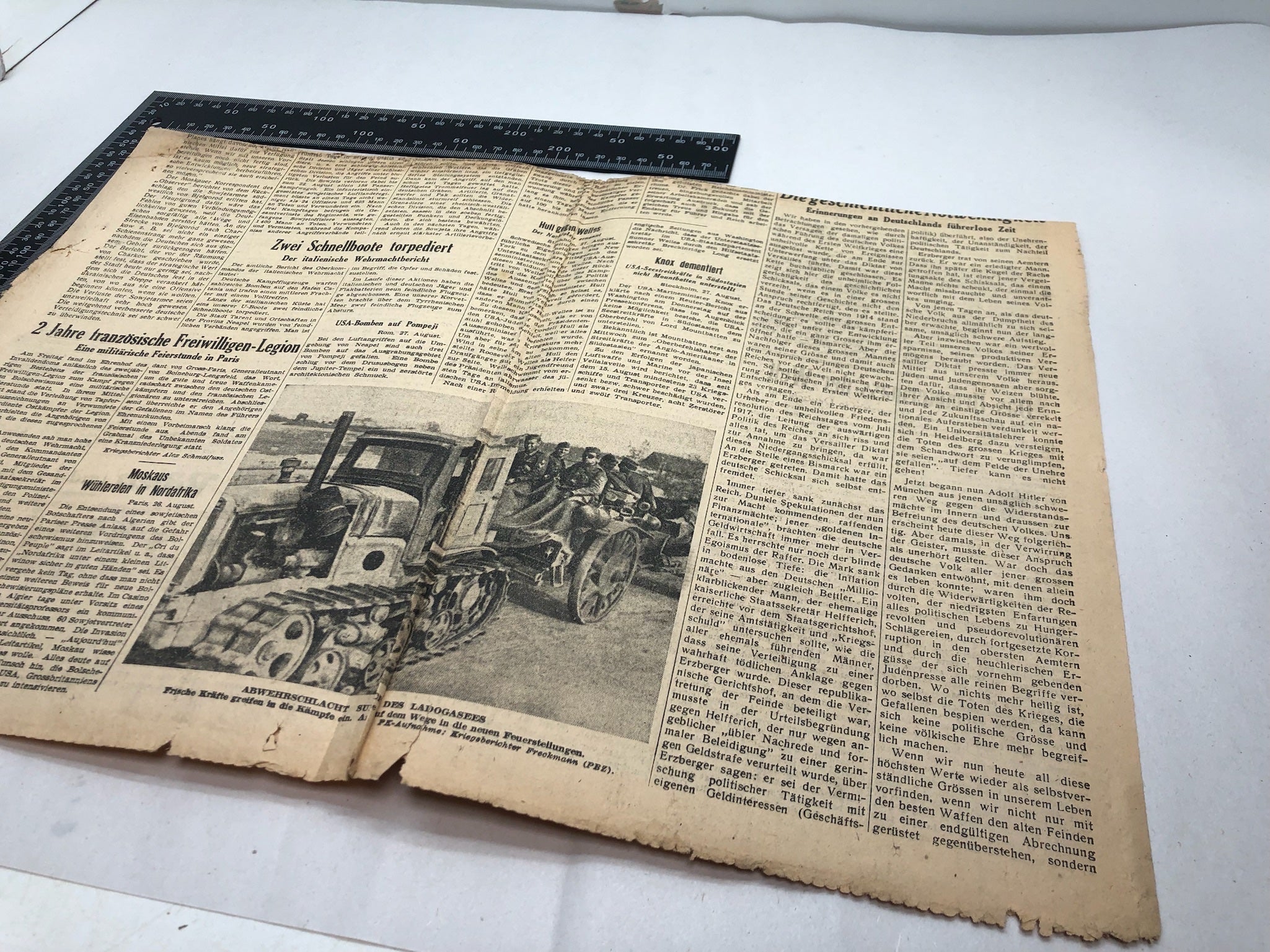 Original WW2 German Political Newspaper - 28th August 1943 - The Militaria Shop