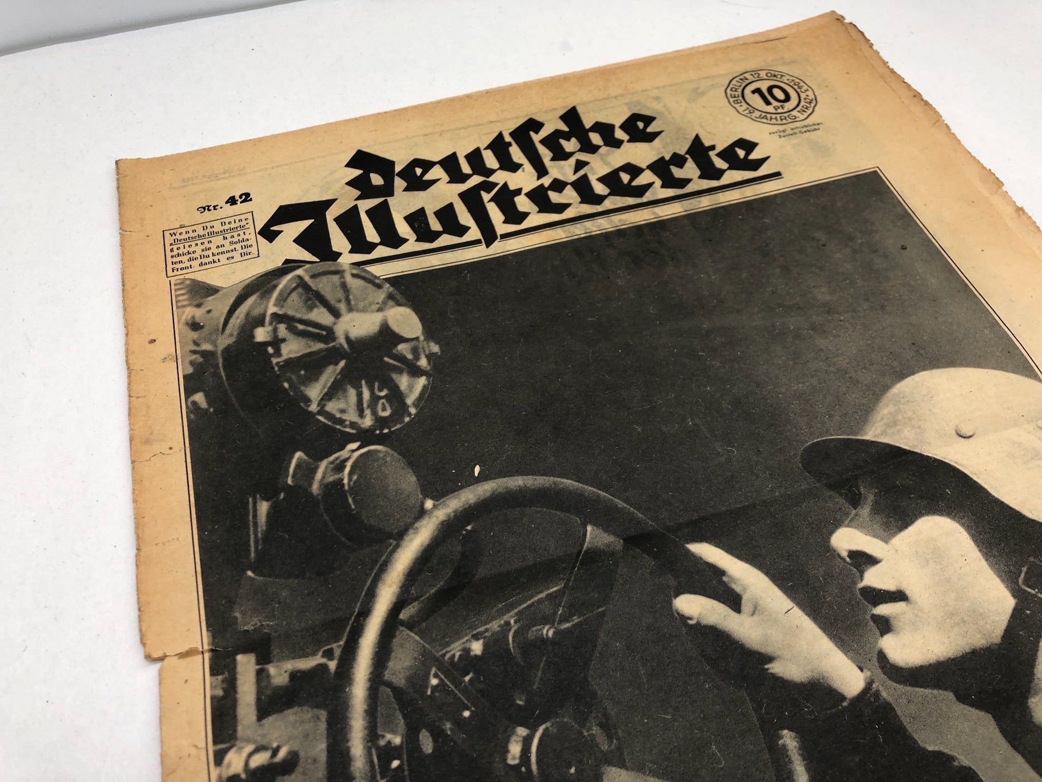 Original WW2 German Political Newspaper - 12th October 1943 - The Militaria Shop