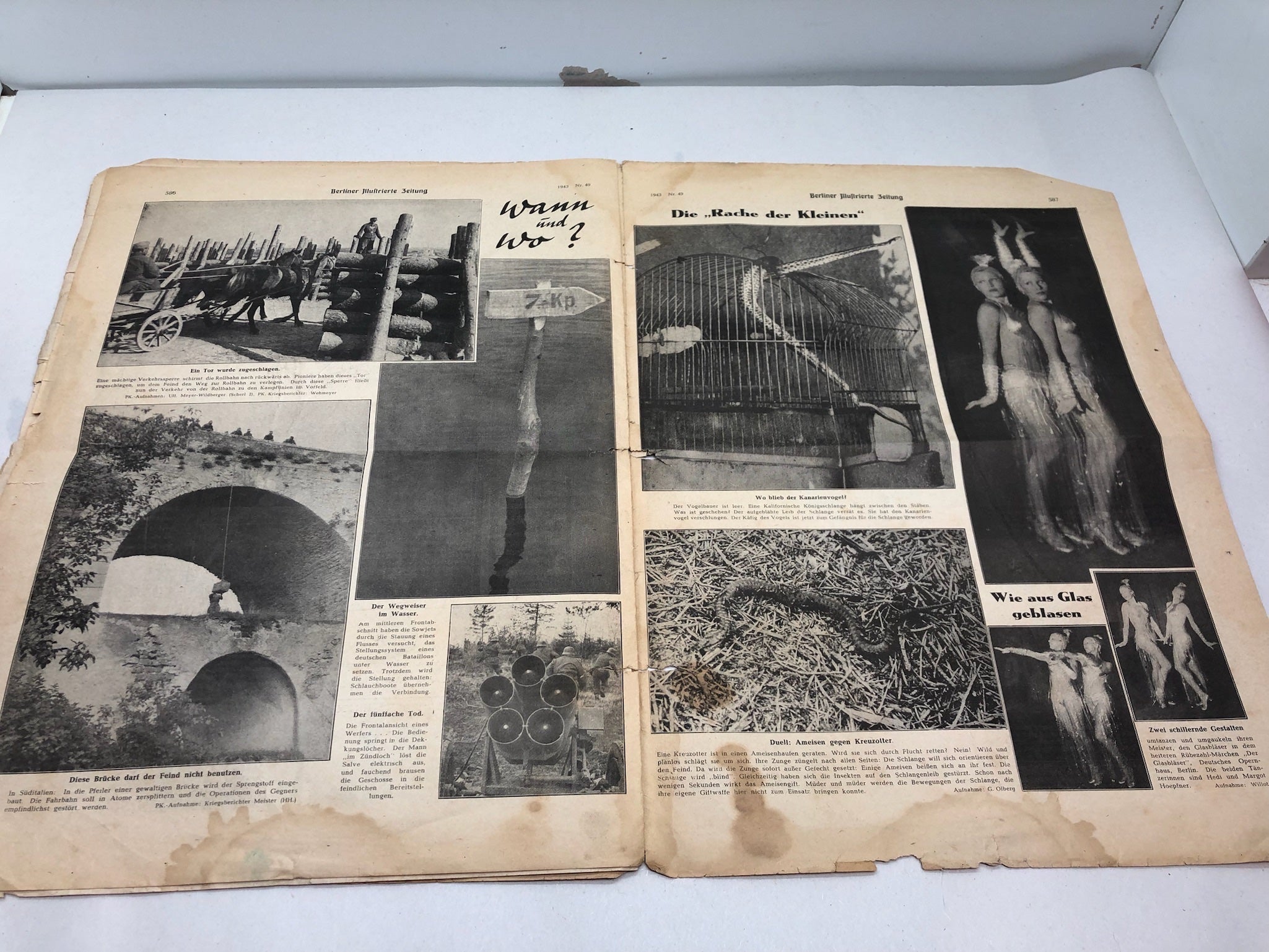 Original WW2 German Political Newspaper - 9th December 1943 - The Militaria Shop