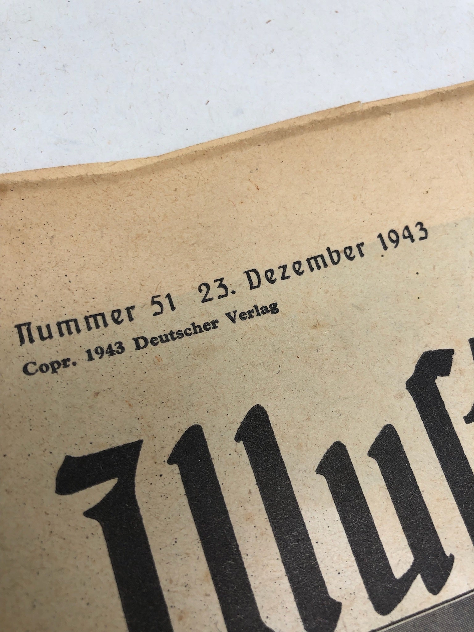 Original WW2 German Political Newspaper - 23th December 1943 - The Militaria Shop