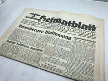 Lade das Bild in den Galerie-Viewer, Original WW2 German Heimatblatt Political Newspaper - 15th September 1939 - The Militaria Shop