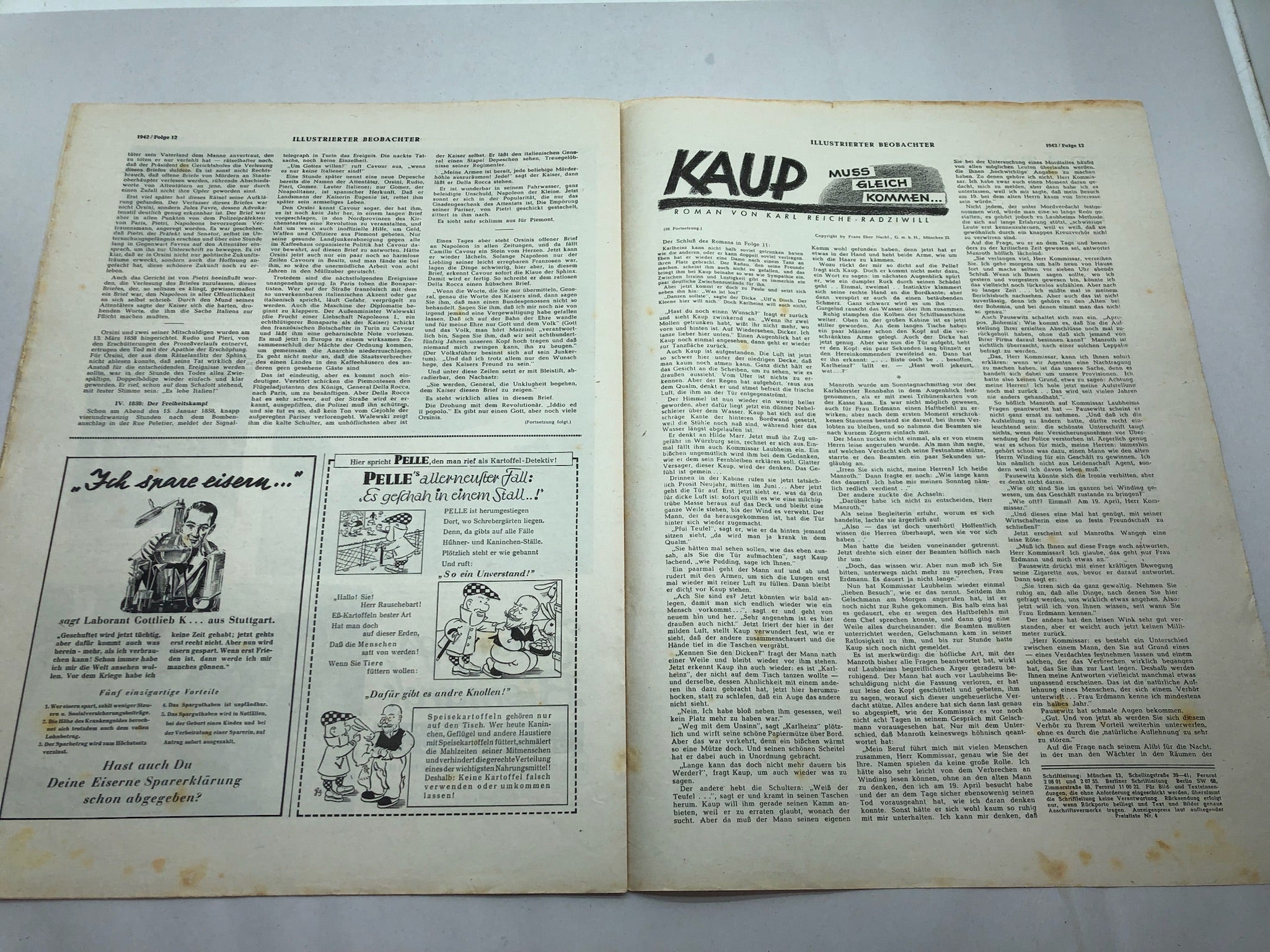 JB Juustrierter Beobachter NSDAP Magazine Original WW2 German - 19th March 1942 - The Militaria Shop