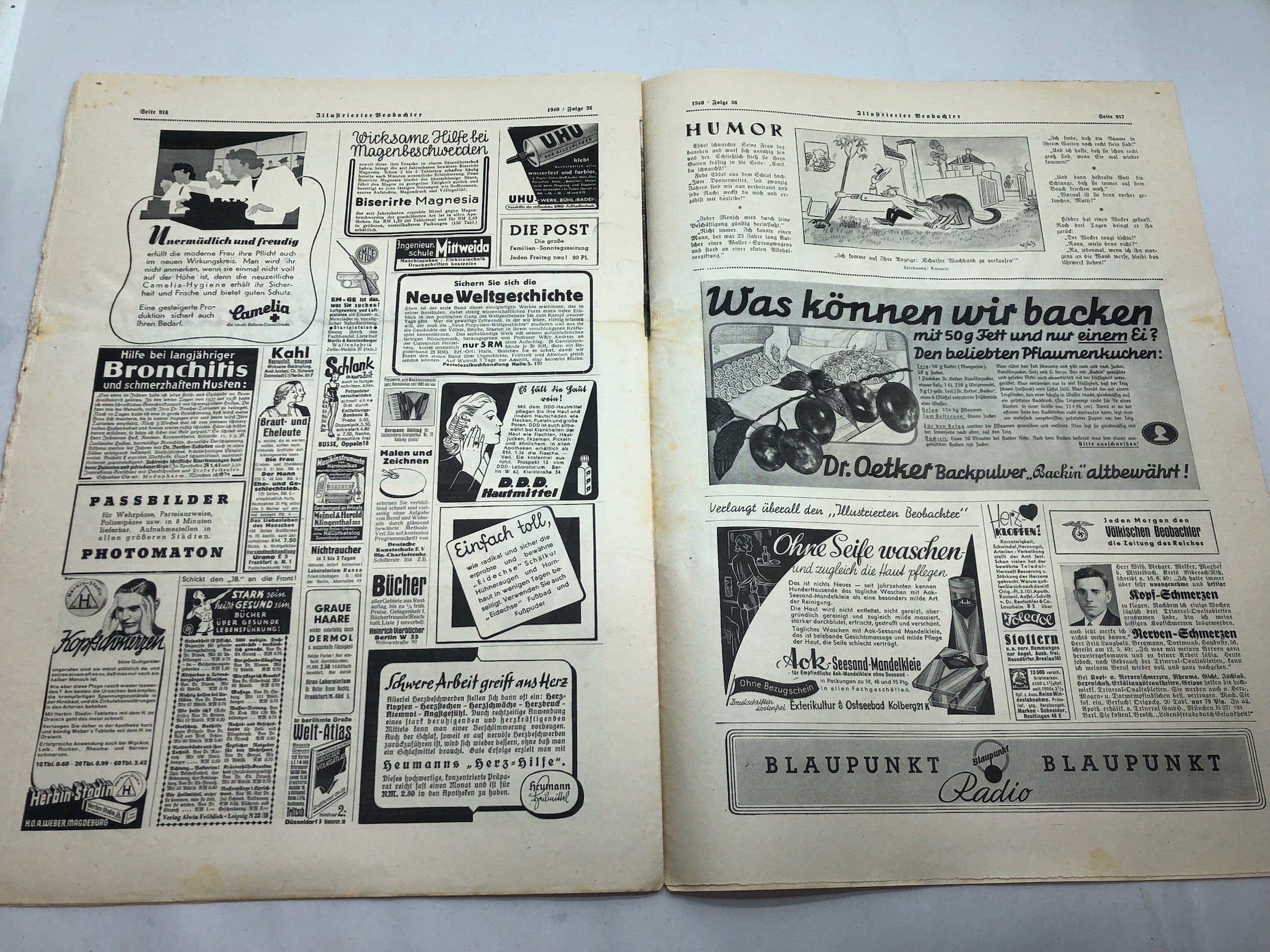 JB Juustrierter Beobachter NSDAP Magazine Original WW2 German - 5th September 1940 - The Militaria Shop