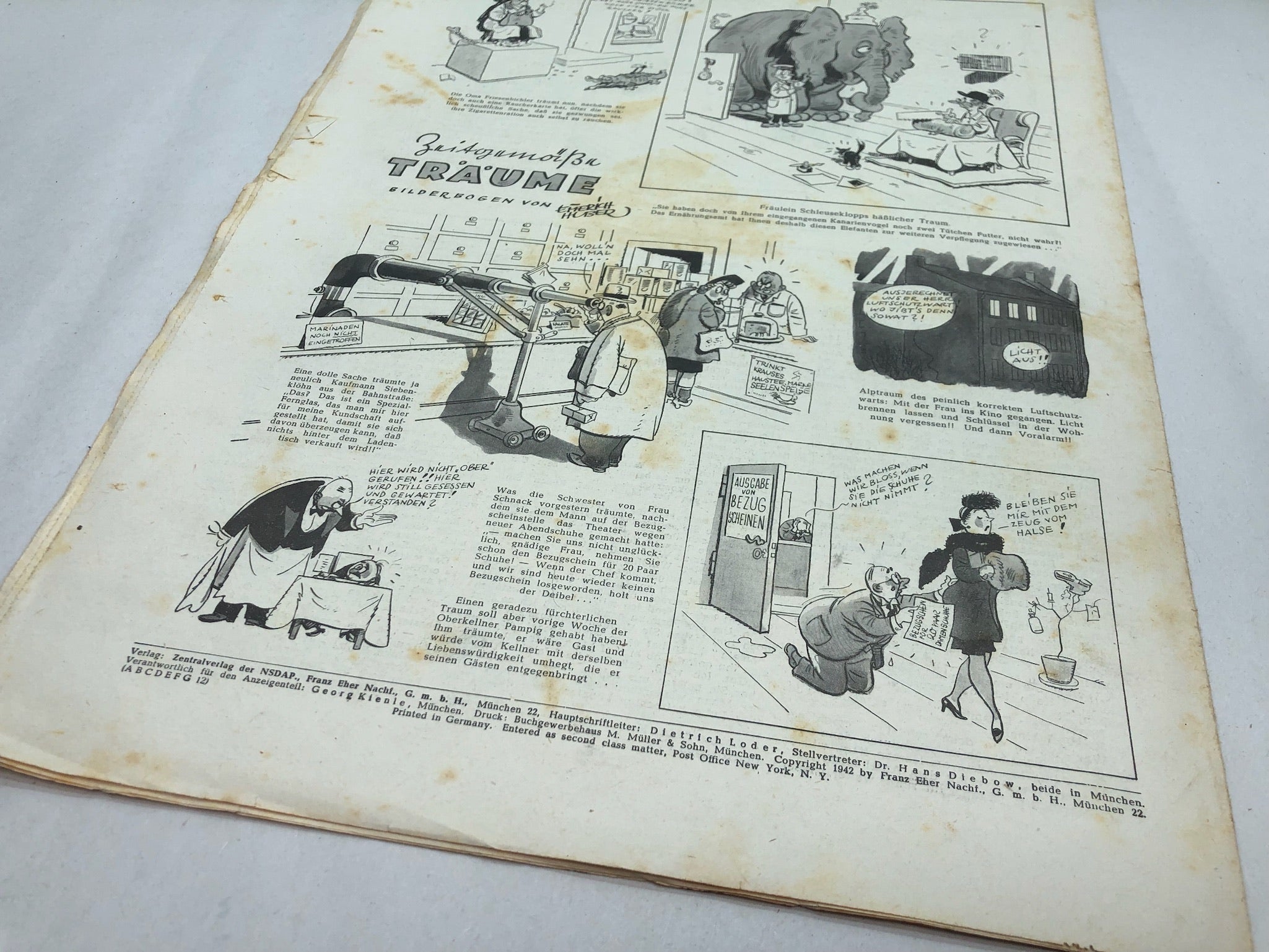 JB Juustrierter Beobachter NSDAP Magazine Original WW2 German - 5 March 1942 - The Militaria Shop