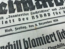 Lade das Bild in den Galerie-Viewer, Original WW2 German NSDAP Heimatblatt Political Newspaper - 8th December 1939 - The Militaria Shop