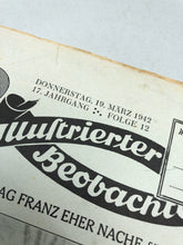 Load image into Gallery viewer, JB Juustrierter Beobachter NSDAP Magazine Original WW2 German - 19th March 1942 - The Militaria Shop