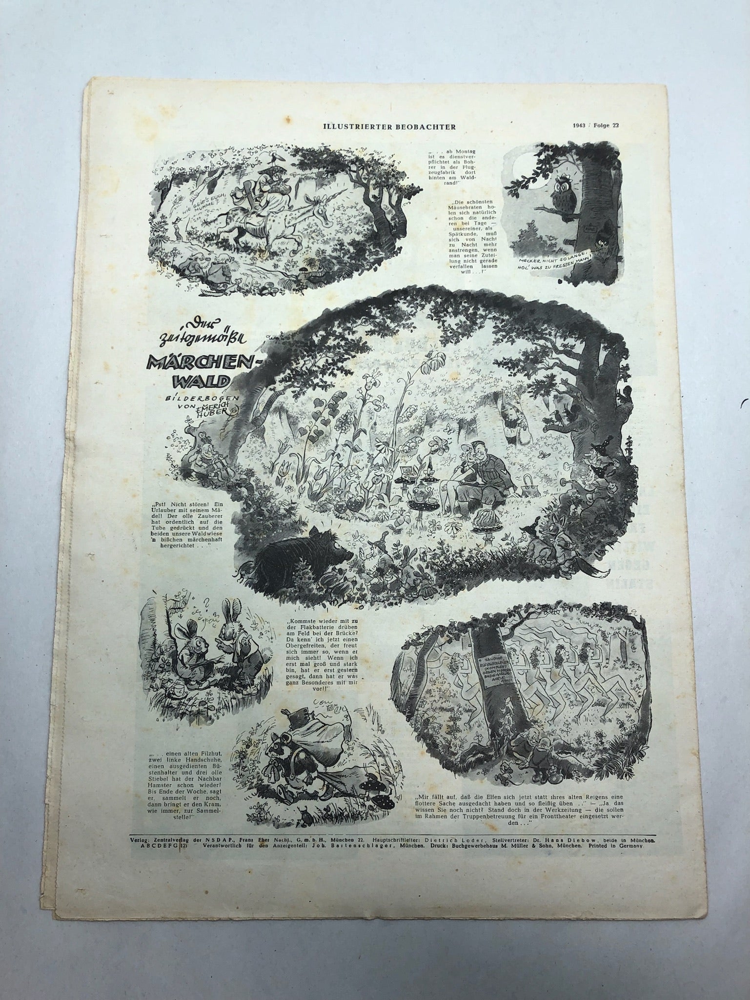 JB Juustrierter Beobachter NSDAP Magazine Original WW2 German - 3rd June 1943 - The Militaria Shop