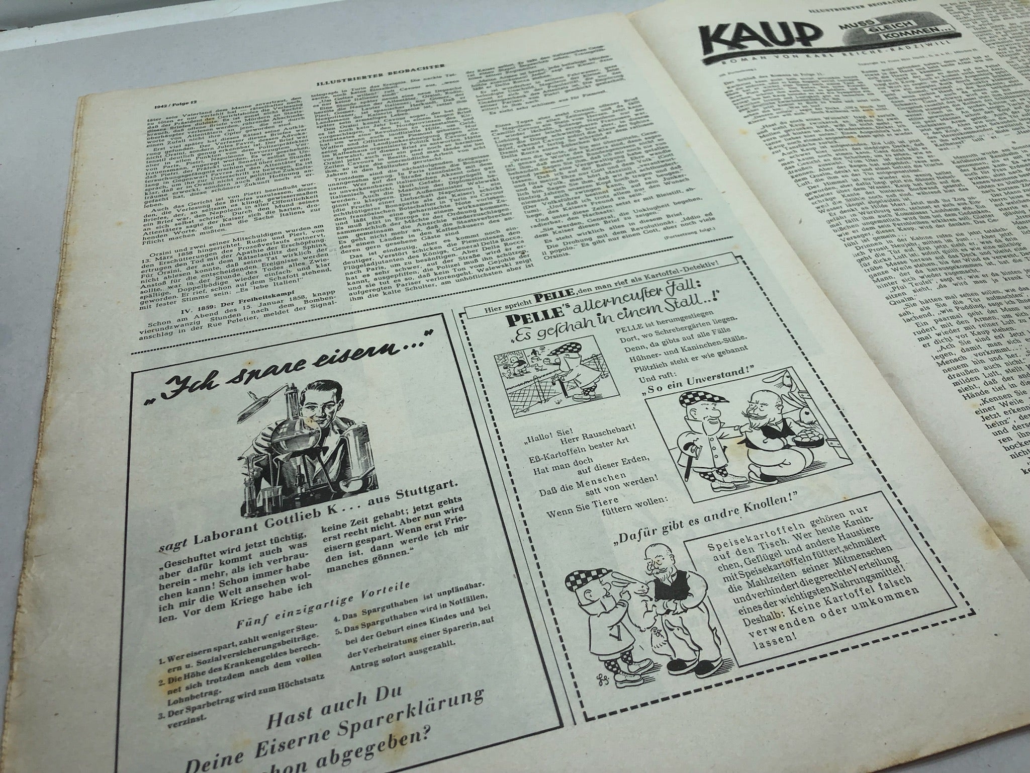 JB Juustrierter Beobachter NSDAP Magazine Original WW2 German - 19th March 1942 - The Militaria Shop