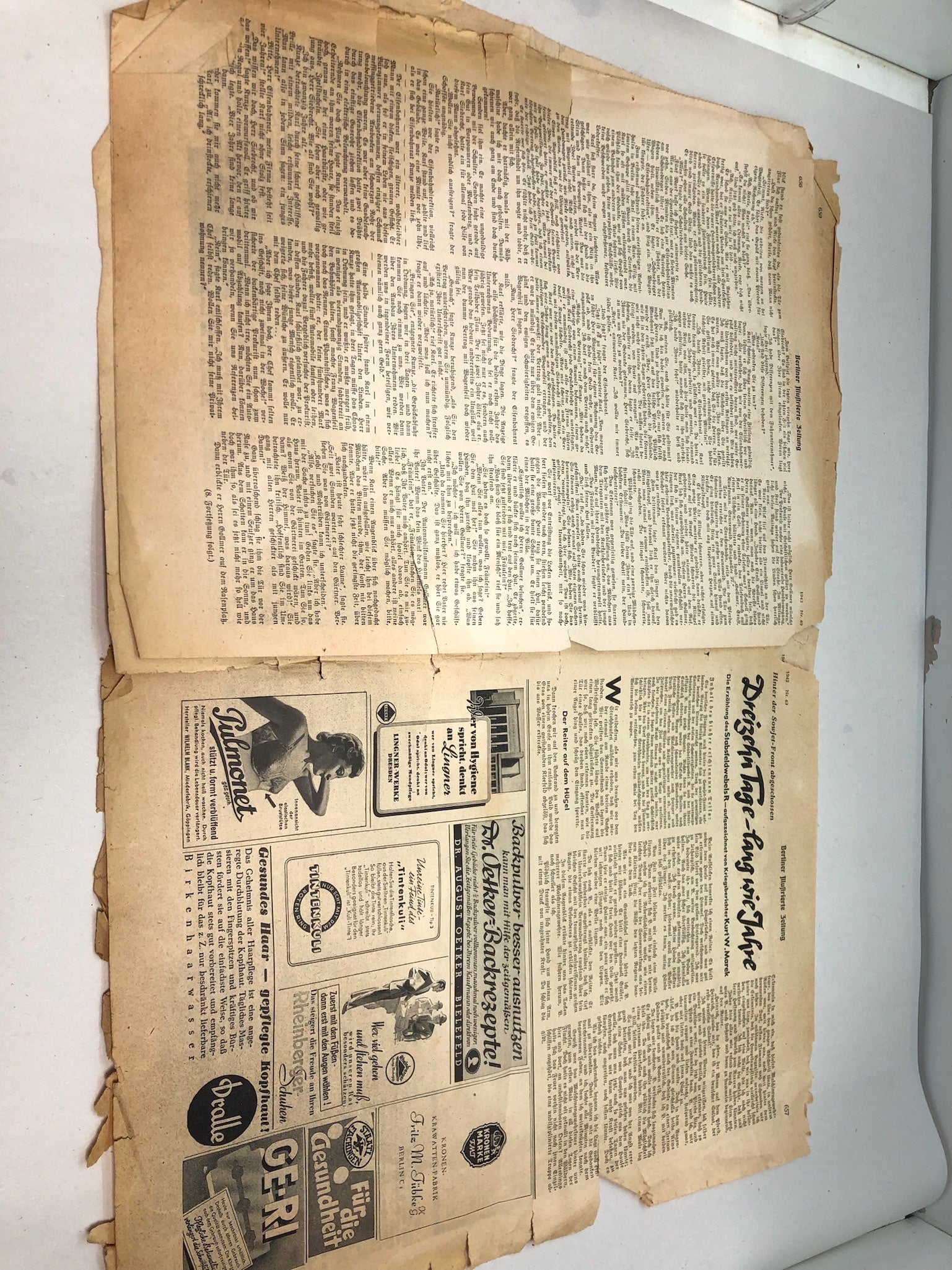 Original WW2 German Political Newspaper - 10th December 1942 - The Militaria Shop