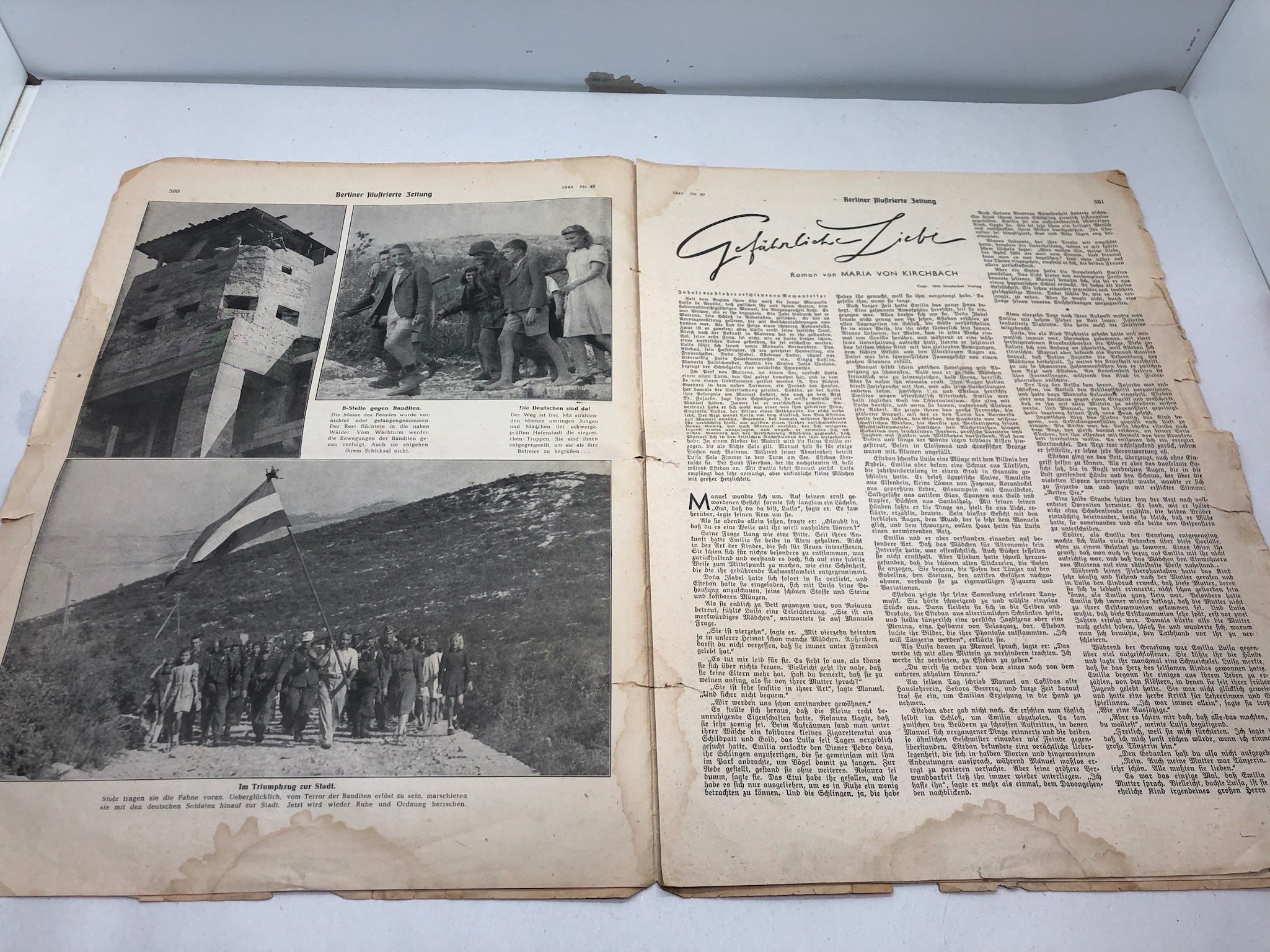 Original WW2 German Political Newspaper - 9th December 1943 - The Militaria Shop