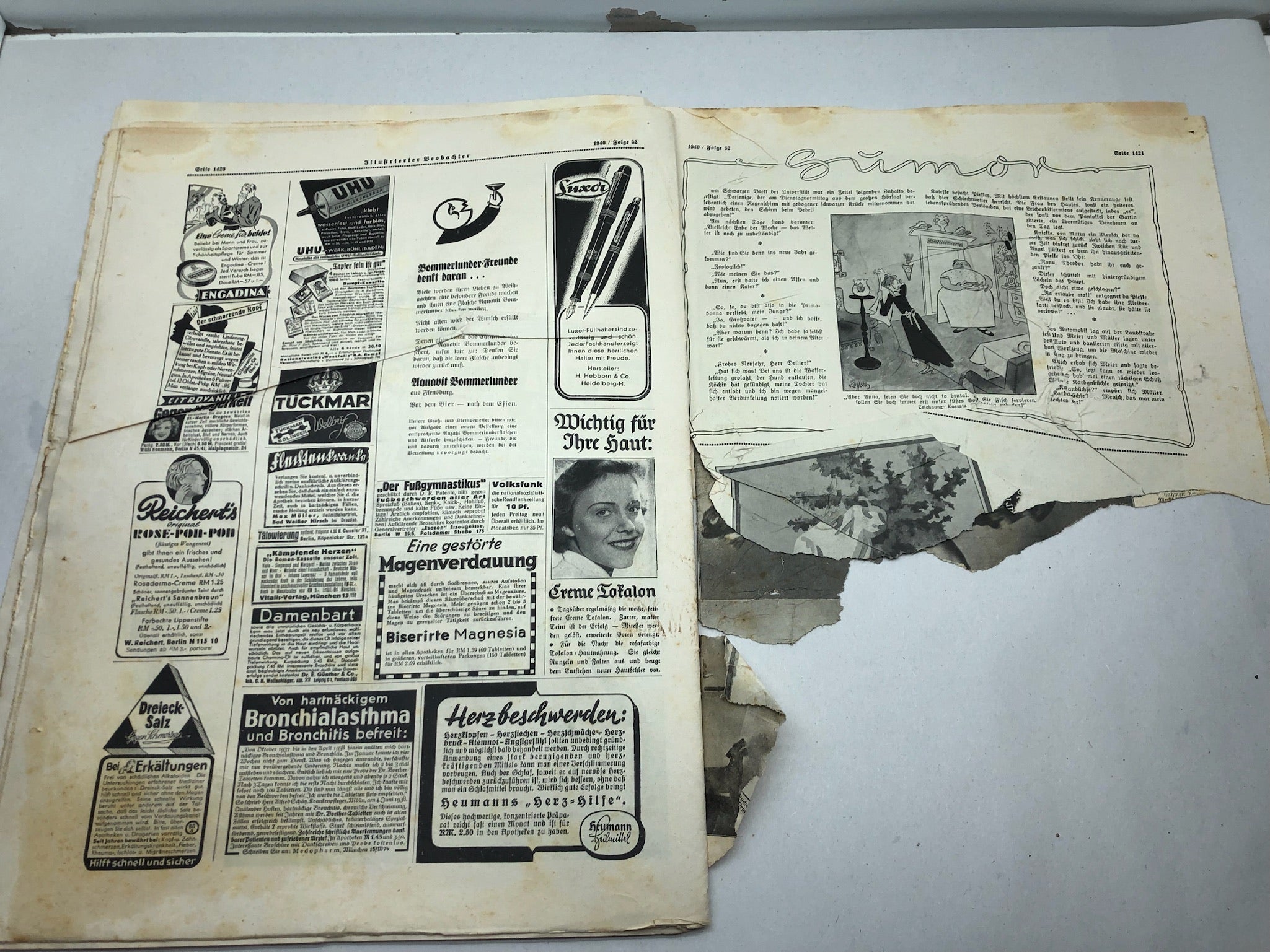 JB Juustrierter Beobachter NSDAP Magazine Original WW2 German - 26th December 1940 - The Militaria Shop