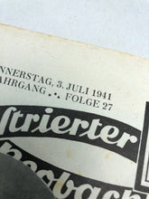 Load image into Gallery viewer, JB Juustrierter Beobachter NSDAP Magazine Original WW2 German - 3 July 1941 - The Militaria Shop