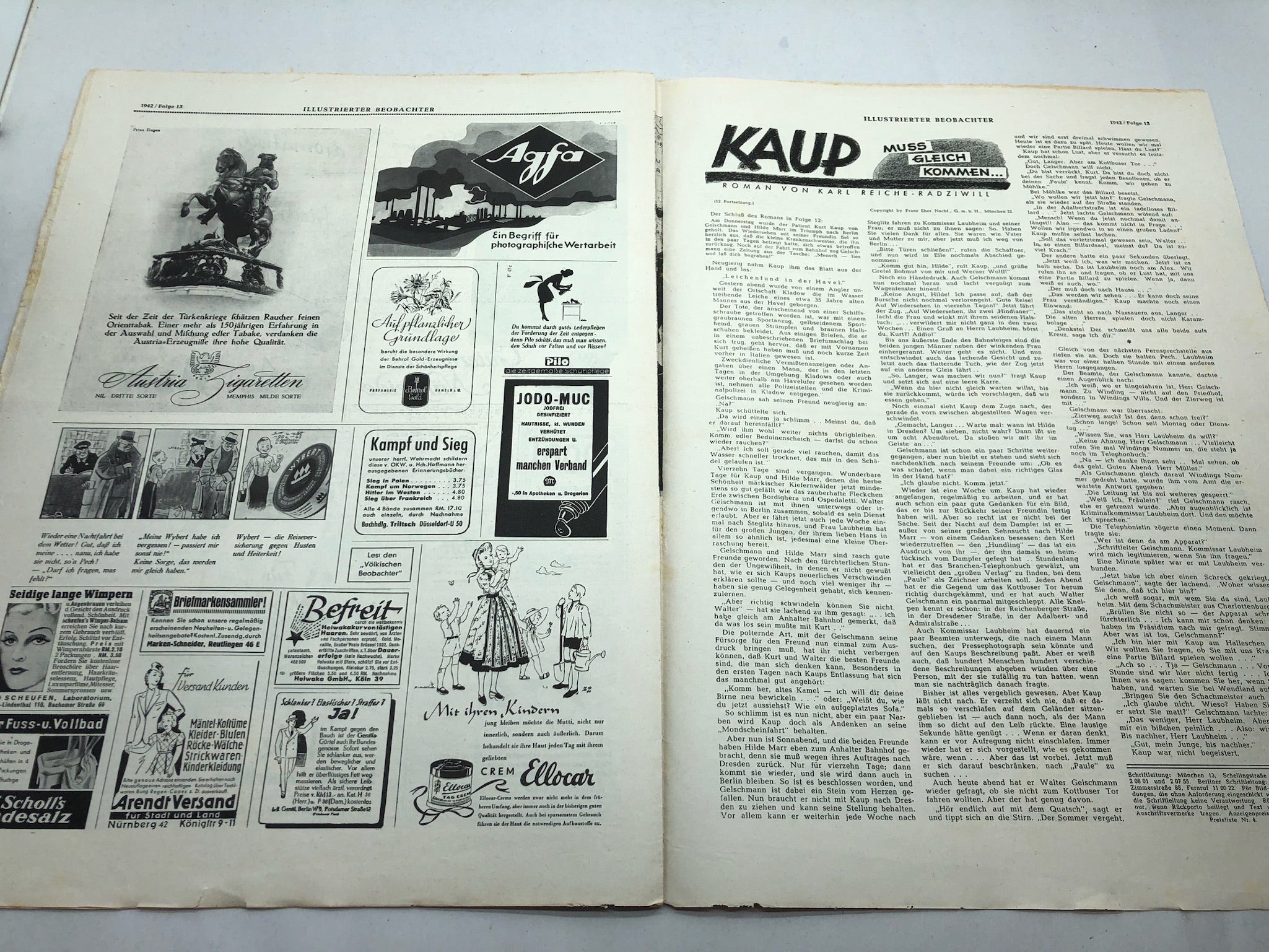 JB Juustrierter Beobachter NSDAP Magazine Original WW2 German - 26 March 1942 - The Militaria Shop