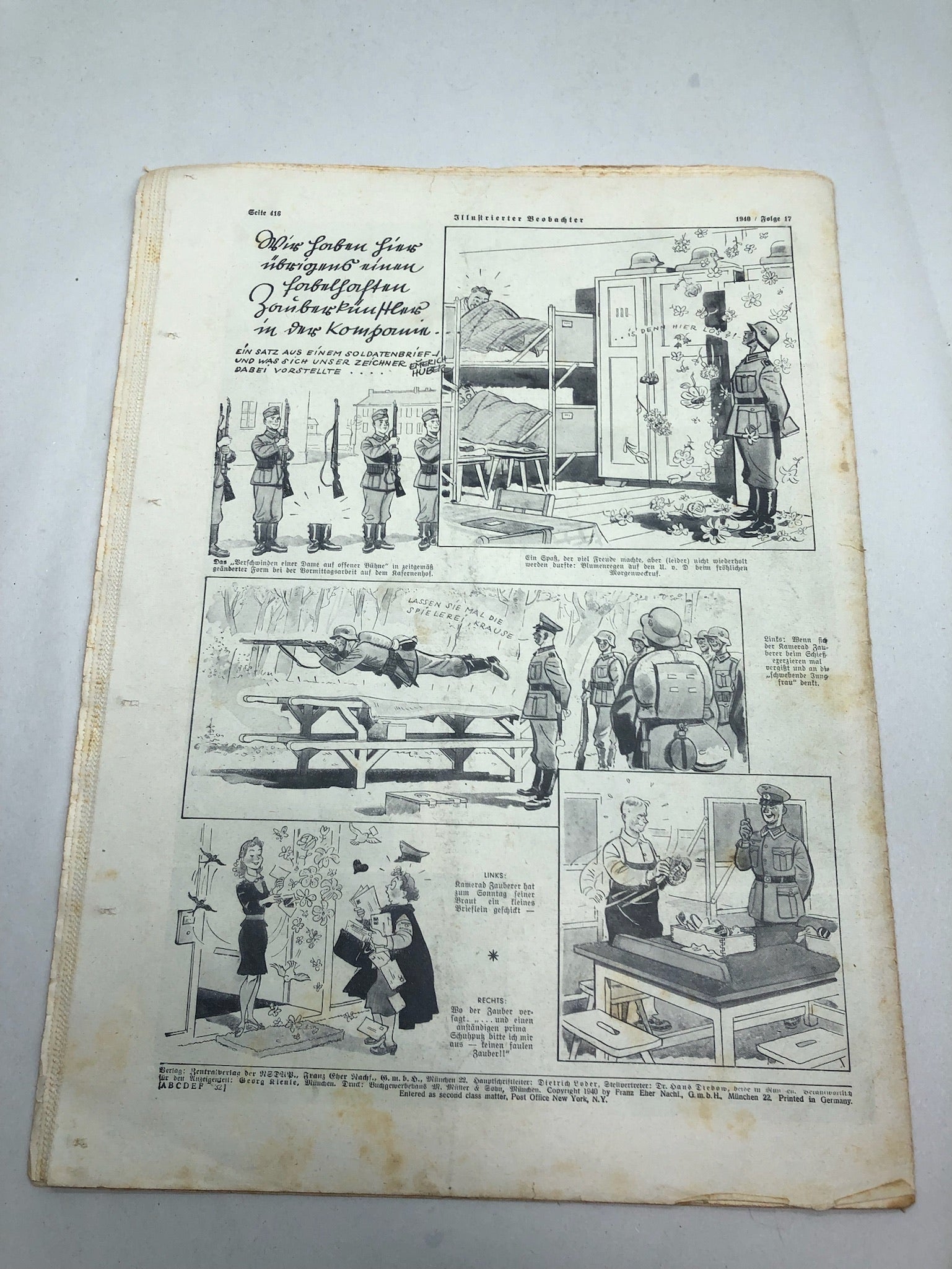 JB Juustrierter Beobachter NSDAP Magazine Original WW2 German - 25 April 1940 - The Militaria Shop
