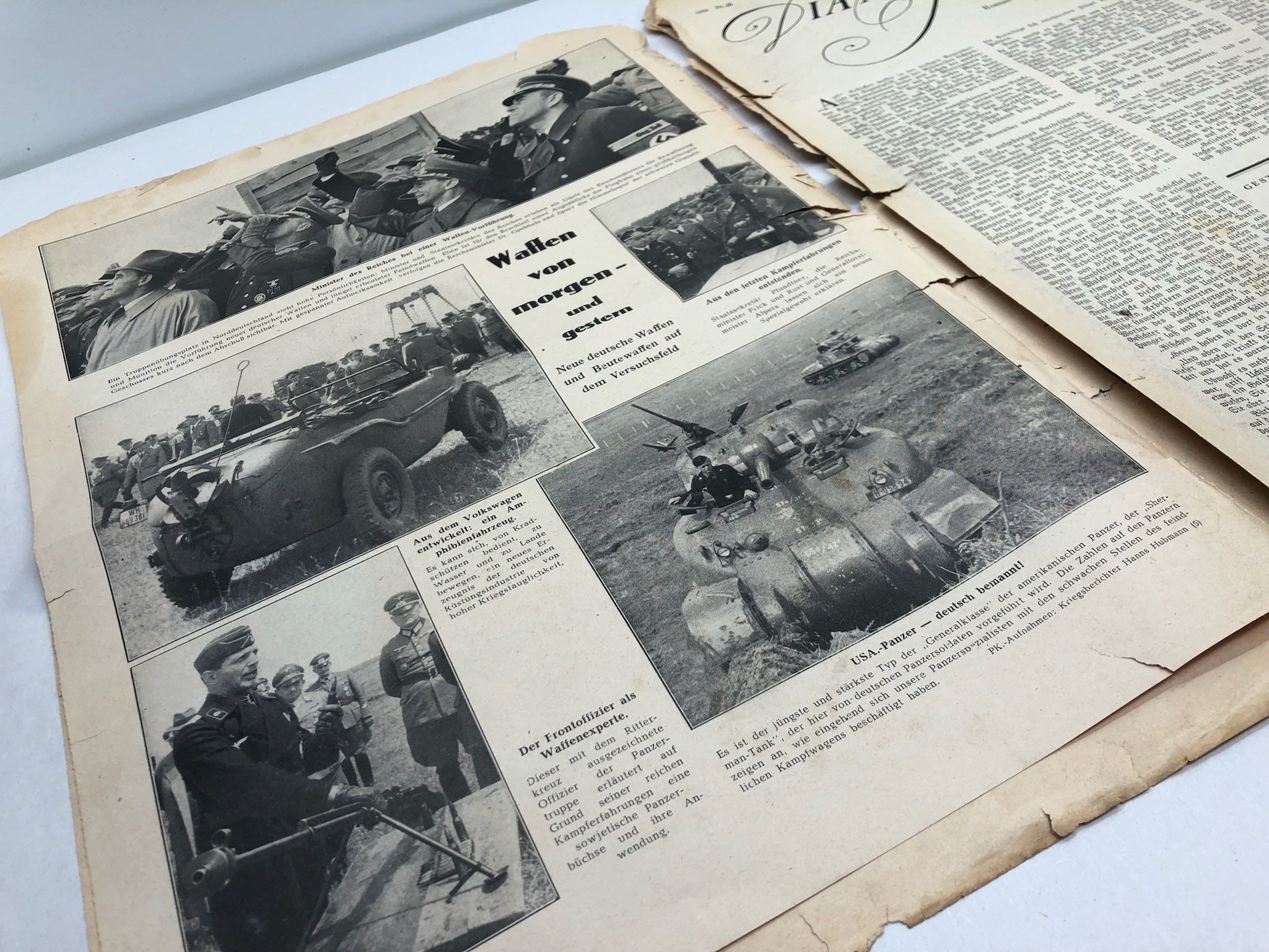 Original WW2 German Political Newspaper - 1st July 1943 - The Militaria Shop