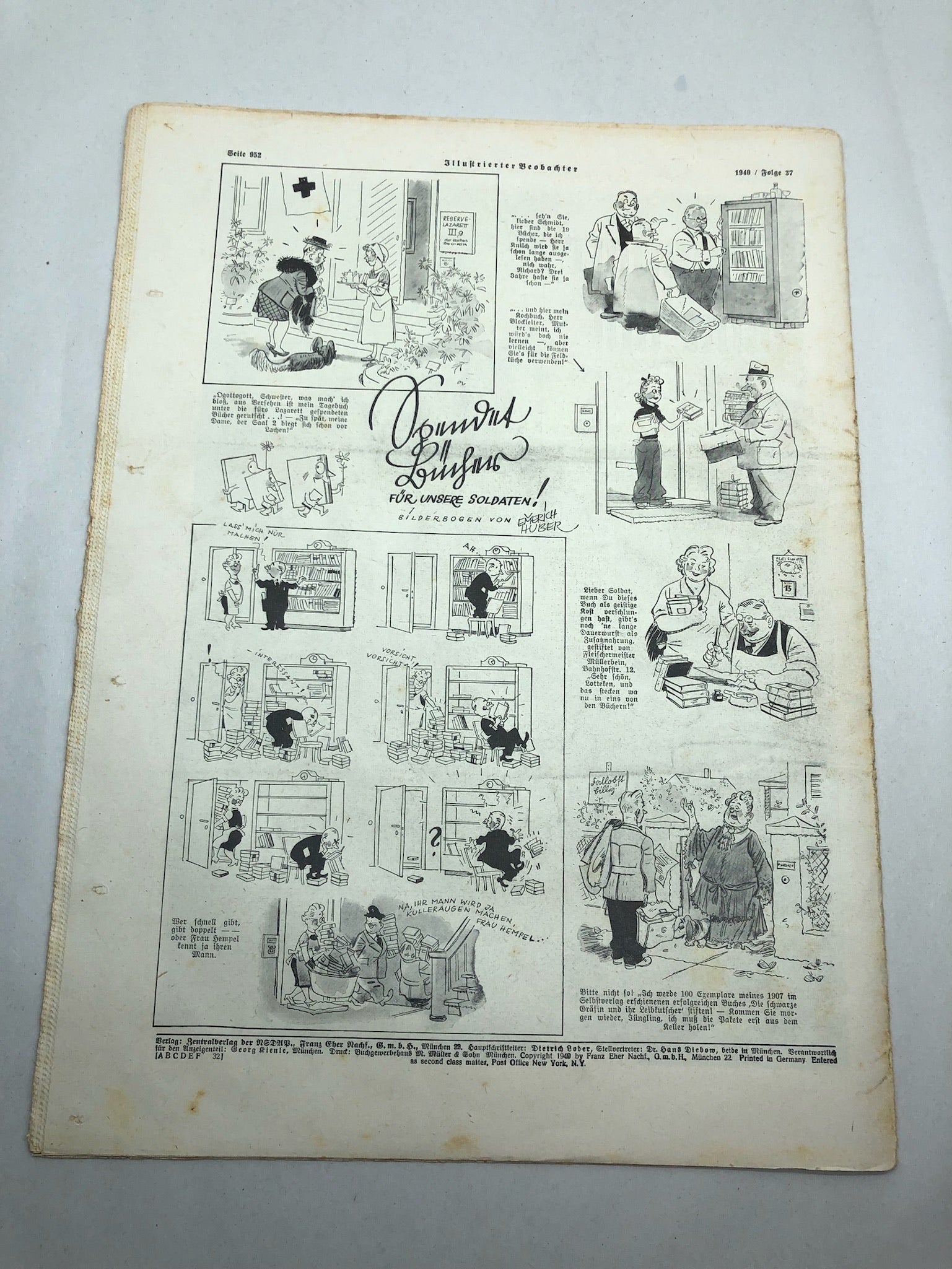 JB Juustrierter Beobachter NSDAP Magazine Original WW2 German - 12 September 1940 - The Militaria Shop