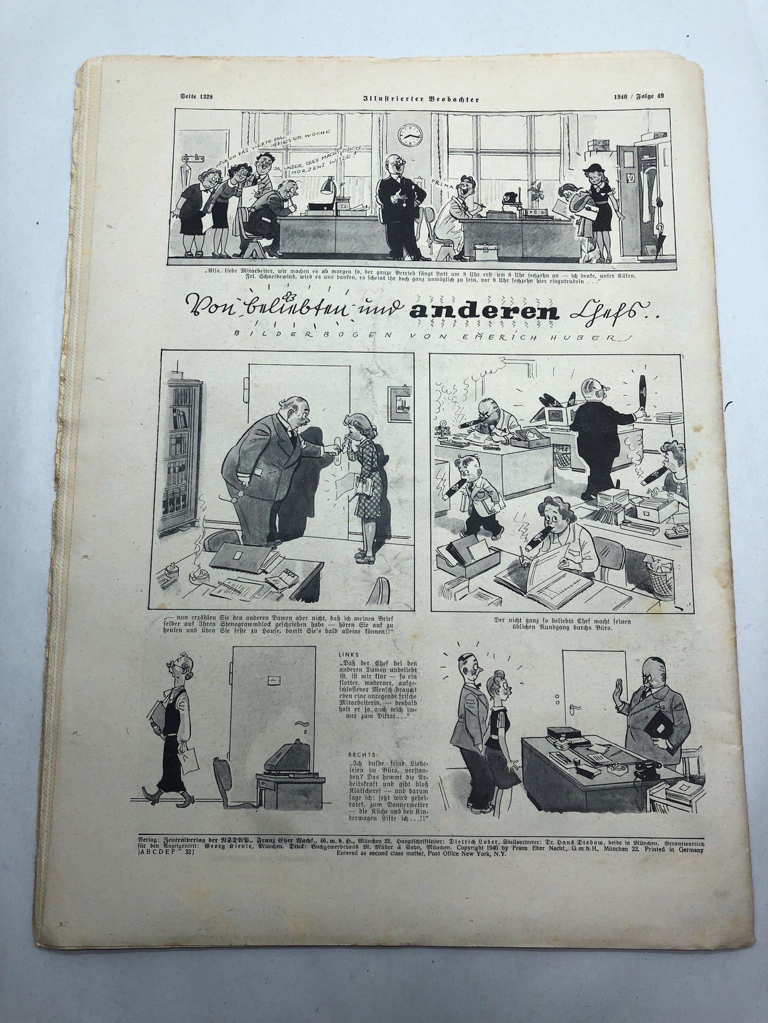 JB Juustrierter Beobachter NSDAP Magazine Original WW2 German - 5th December 1940 - The Militaria Shop