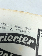 Lade das Bild in den Galerie-Viewer, JB Juustrierter Beobachter NSDAP Magazine Original WW2 German - 4 April 1940 - The Militaria Shop