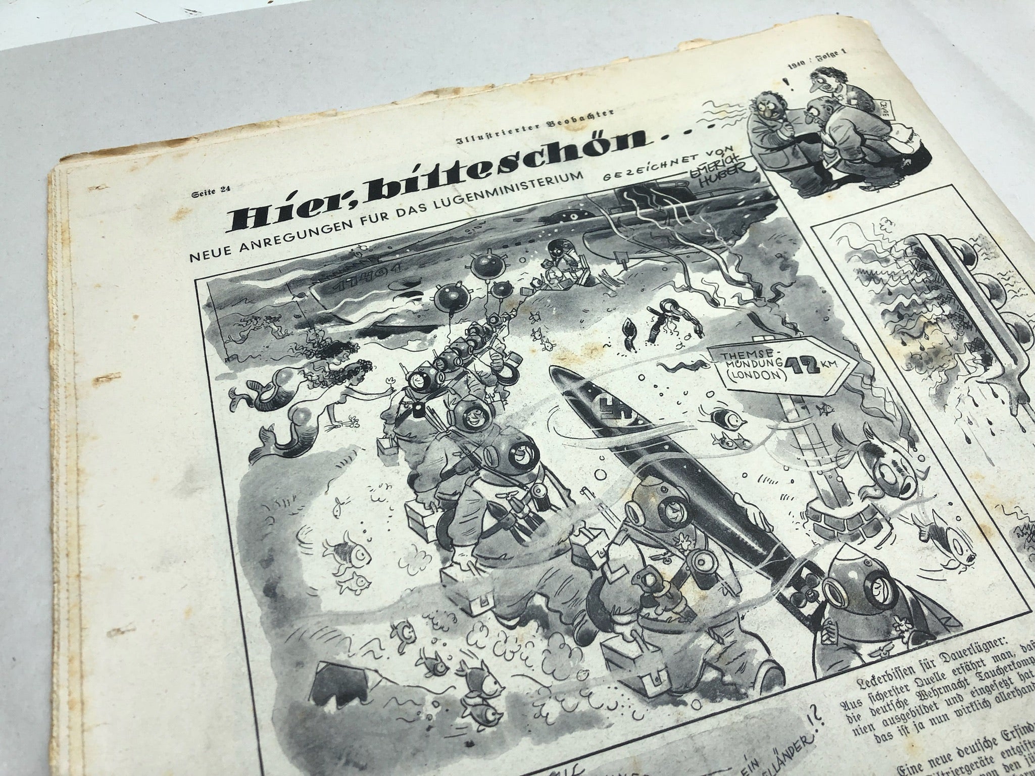 JB Juustrierter Beobachter NSDAP Magazine Original WW2 German - 4th January 1940 - The Militaria Shop