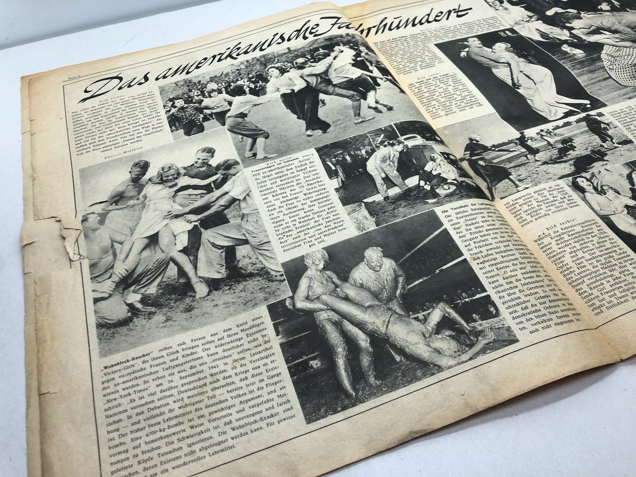 Original WW2 German Political Newspaper - 11th January 1944 - The Militaria Shop