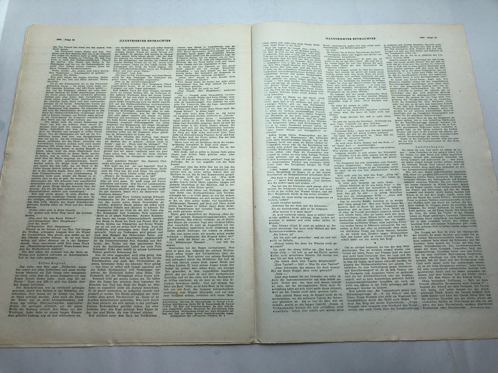 JB Juustrierter Beobachter NSDAP Magazine Original WW2 German - 3rd June 1943 - The Militaria Shop
