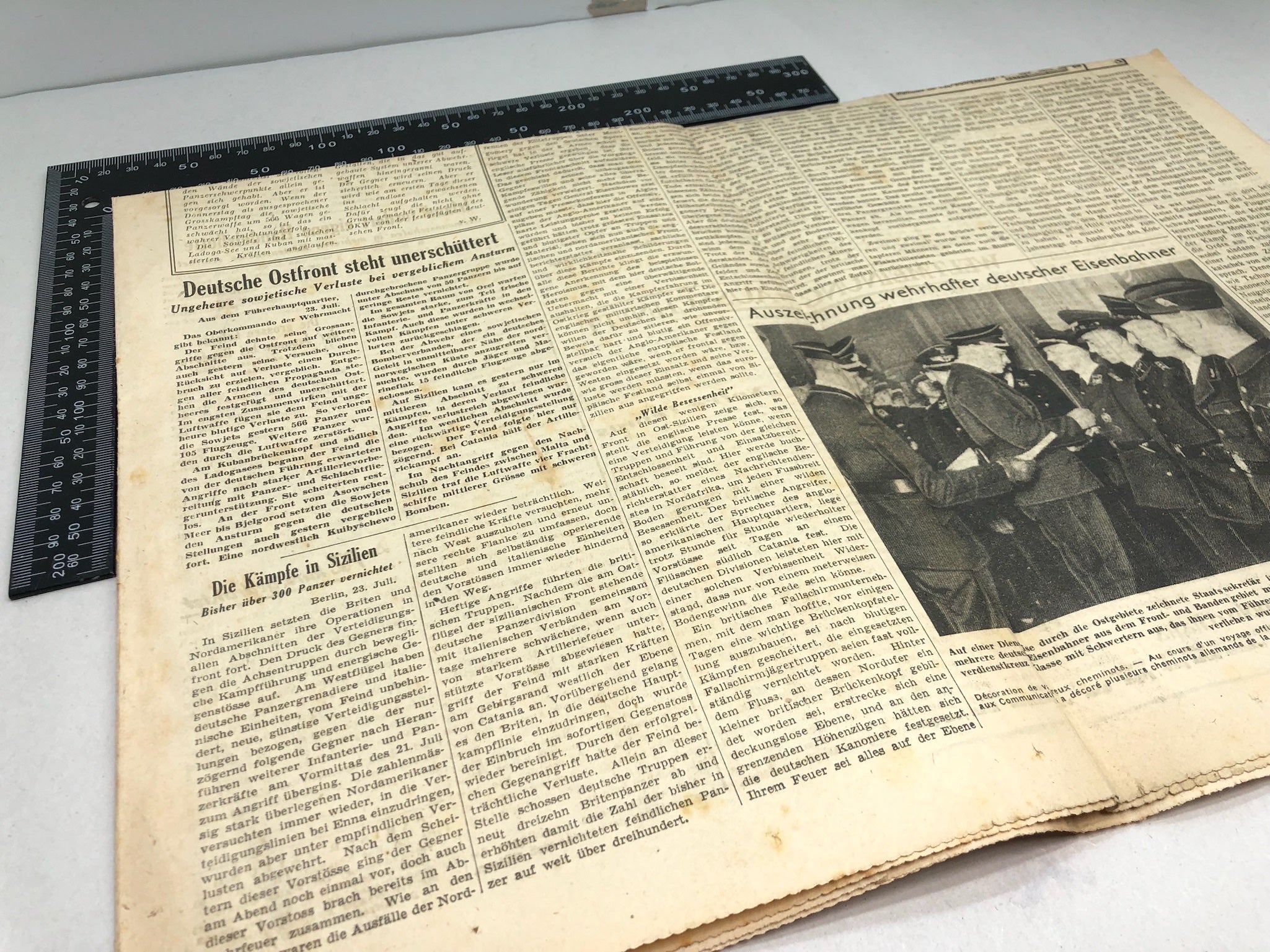 Original WW2 German Political Newspaper - 24th July 1943 - The Militaria Shop