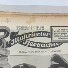 Lade das Bild in den Galerie-Viewer, JB Juustrierter Beobachter NSDAP Magazine Original WW2 German - 3rd April 1941 - The Militaria Shop