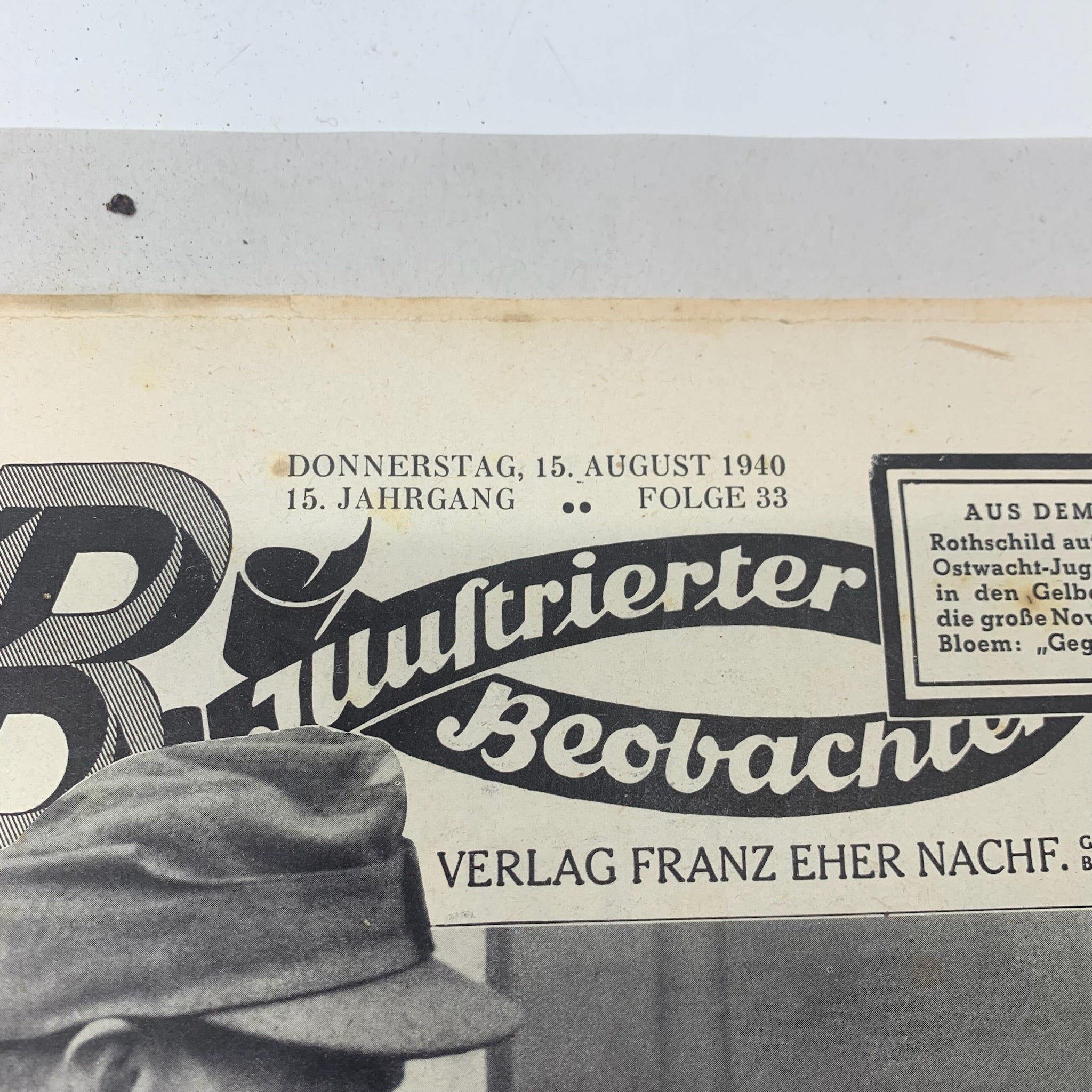 JB Juustrierter Beobachter NSDAP Magazine Original WW2 German - 15th August 1940 - The Militaria Shop