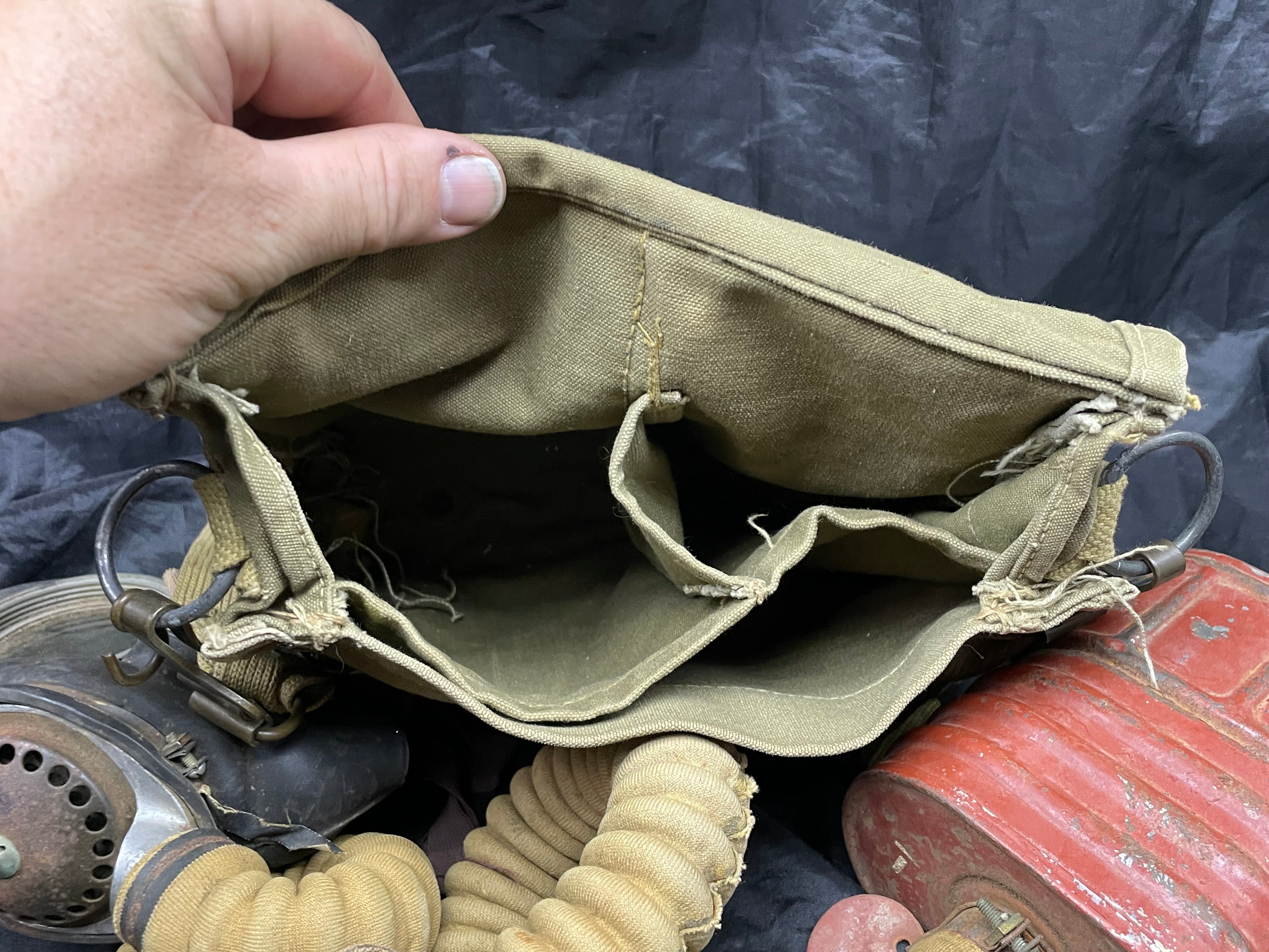 Original WW2 British Army Long-Hose Gas Mask with Bag - The Militaria Shop