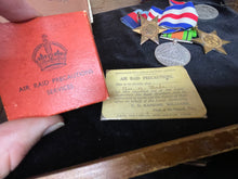 Load image into Gallery viewer, WW2 British Home Front & Army Family Group, Wardens Helmet - Medals etc
