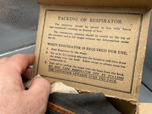 Load image into Gallery viewer, Civilian Gas Mask in Original Cardboard Box - WW2 British Home Front - The Militaria Shop
