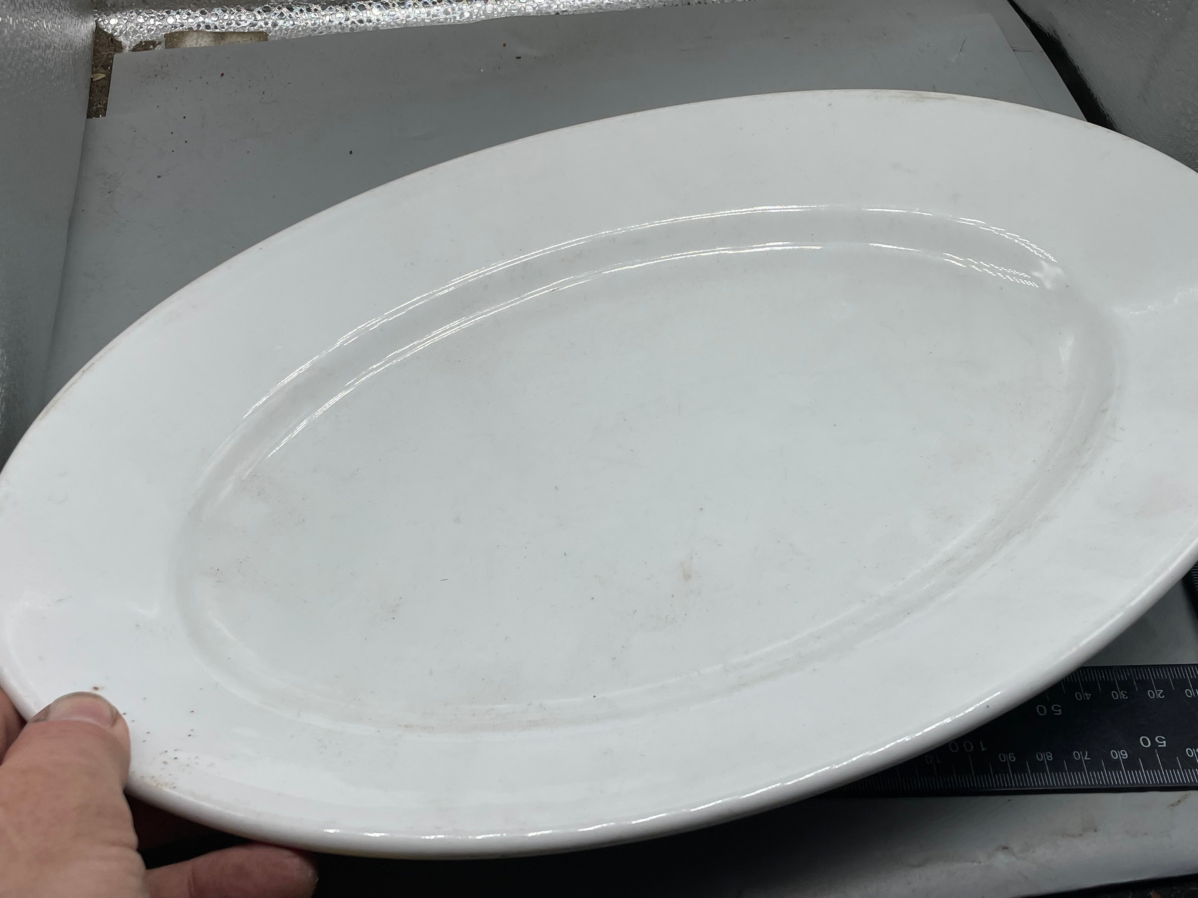 Original WW2 German Luftwaffe Porcelain Serving Platter - Dated 1940 - The Militaria Shop