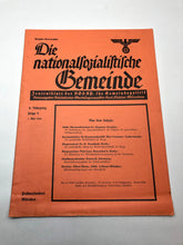 Charger l'image dans la galerie, Original WW2 German Political Local Magazine / Newspaper